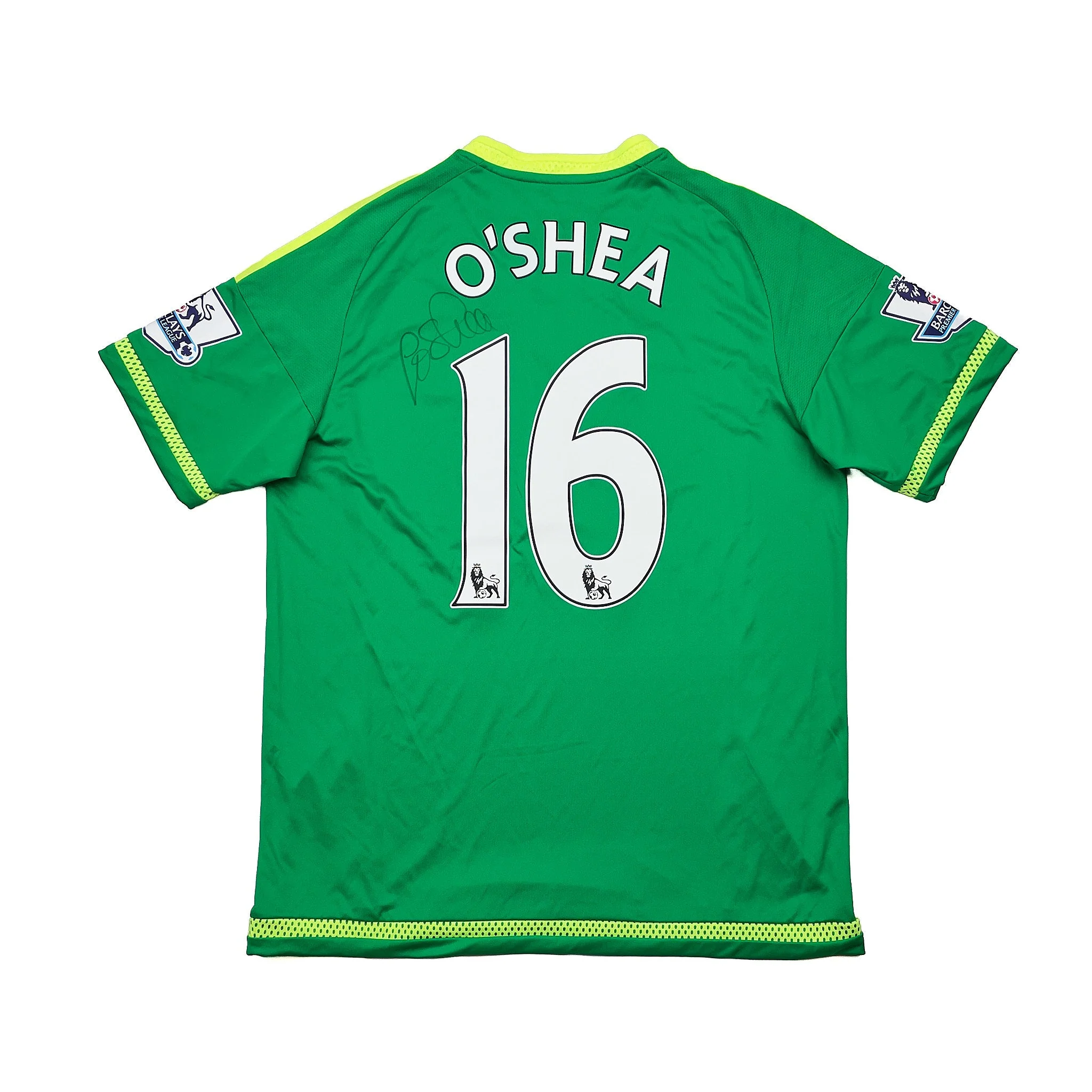 2015/16 Sunderland O'Shea #16 *Match Issue + Signed* Away Shirt (L) Adidas - Image 3
