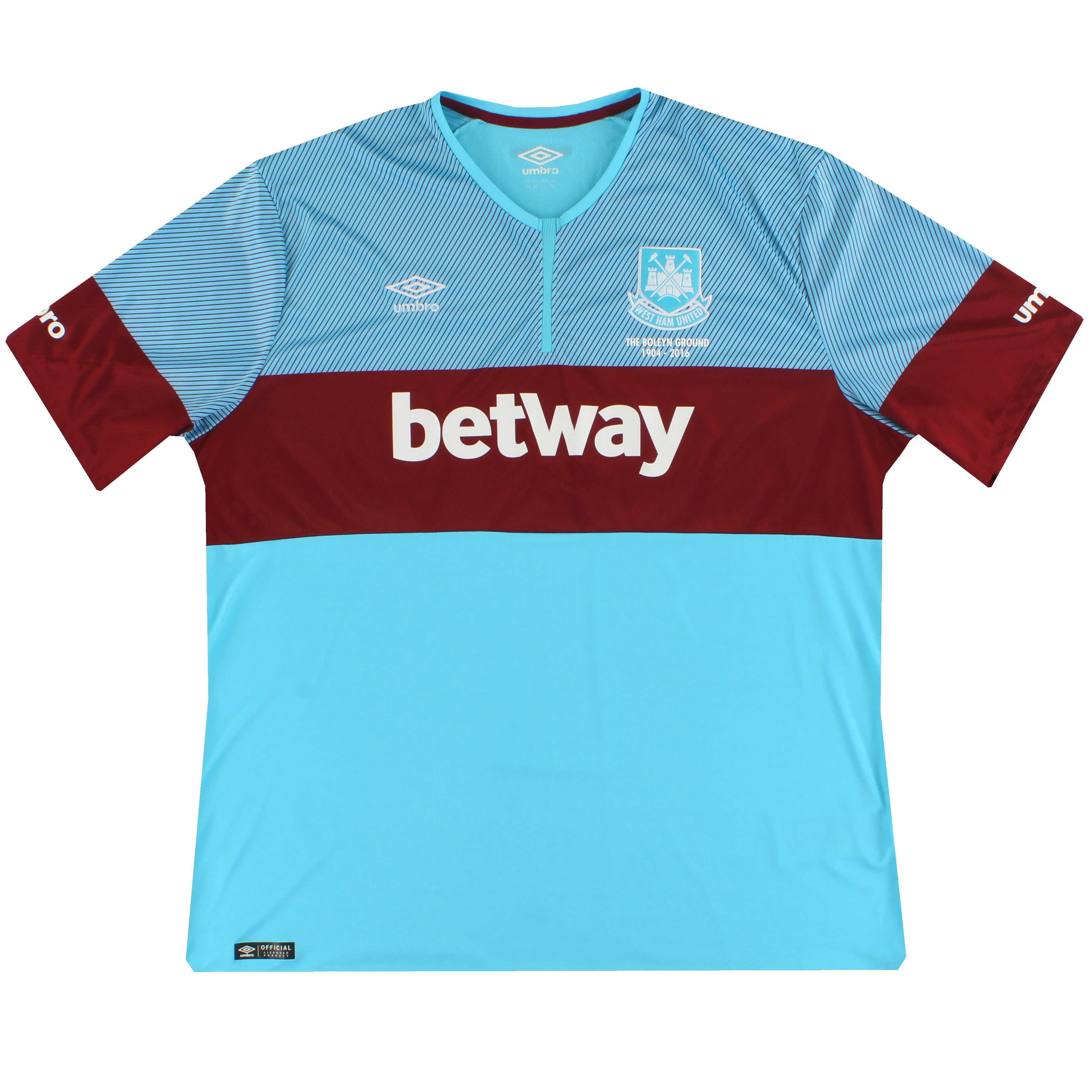 2015-16 West Ham Umbro 'Boleyn Ground' Away Shirt XXXL