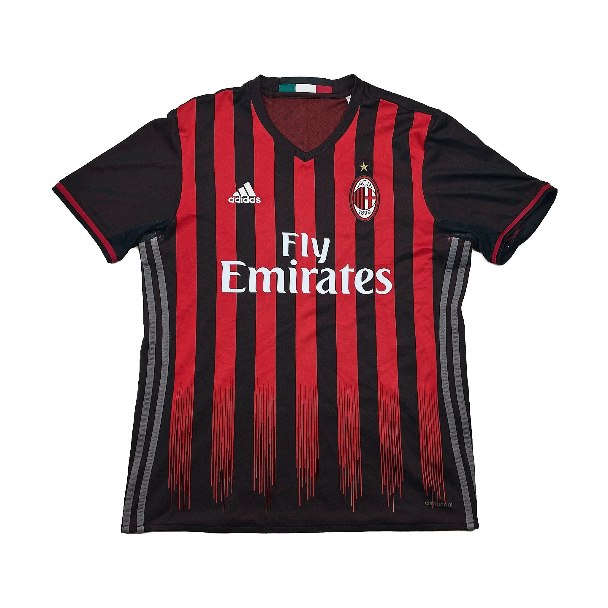 2016/17 AC Milan Honda #10 Home Shirt (M) Adidas - Image 2