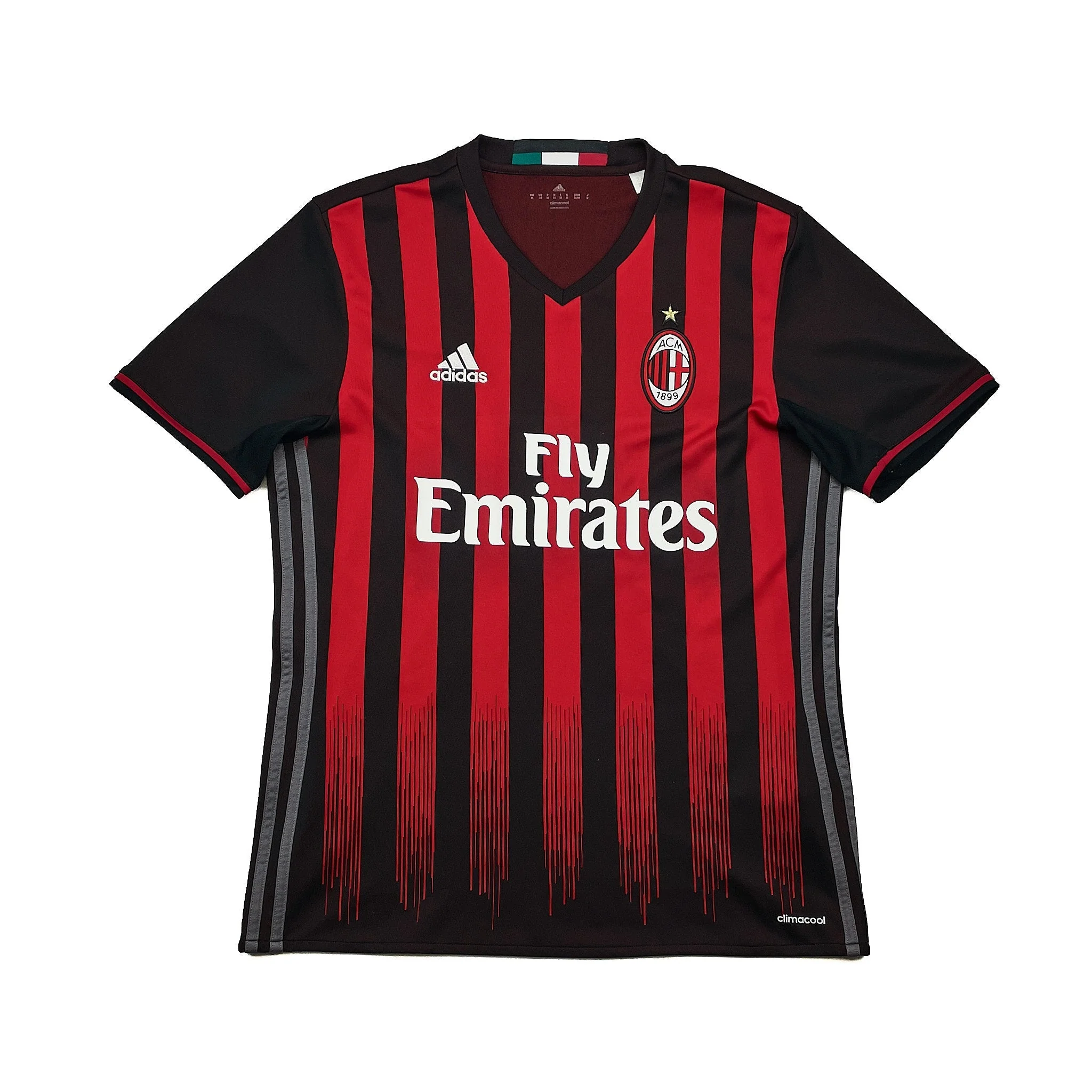 2016/17 AC Milan Honda #10 Home Shirt (M) Adidas - Image 2