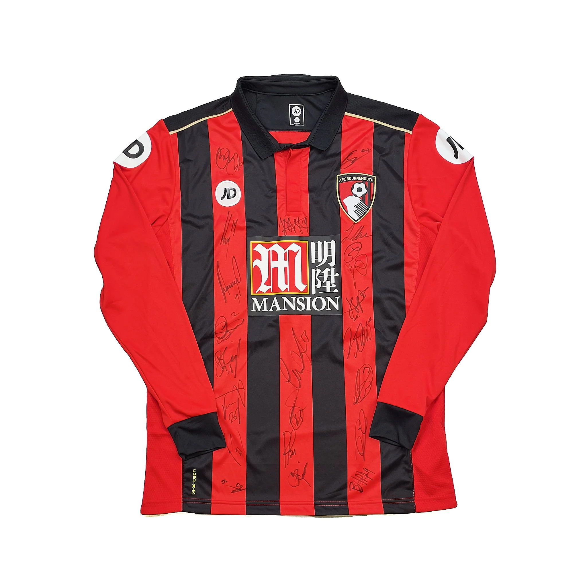 2016/17 Bournemouth *Squad Signed* BNWT L/S Home Shirt (S) Jd - Image 3