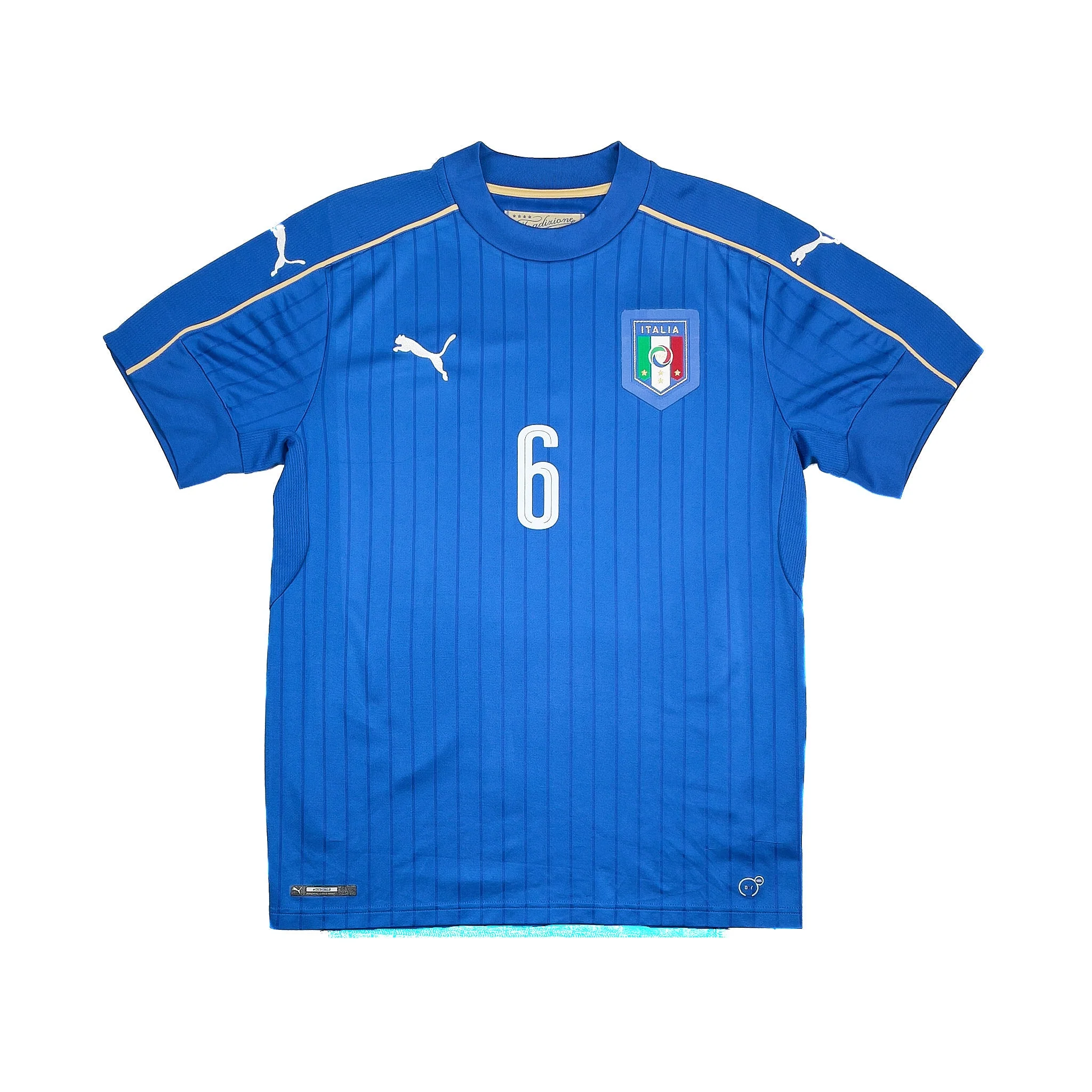 2016/17 Italy Candreva #6 Home Shirt (M) Puma - Image 4
