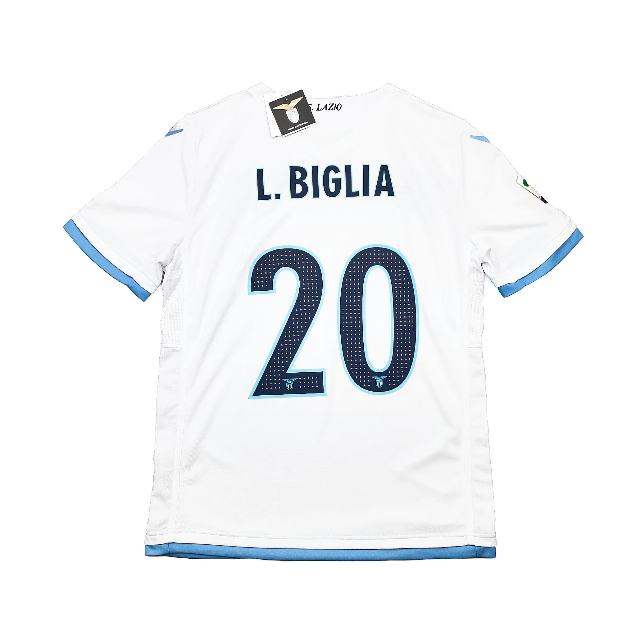 2016/17 Lazio Biglia #20 *BNWT* Third Shirt (XL) Macron