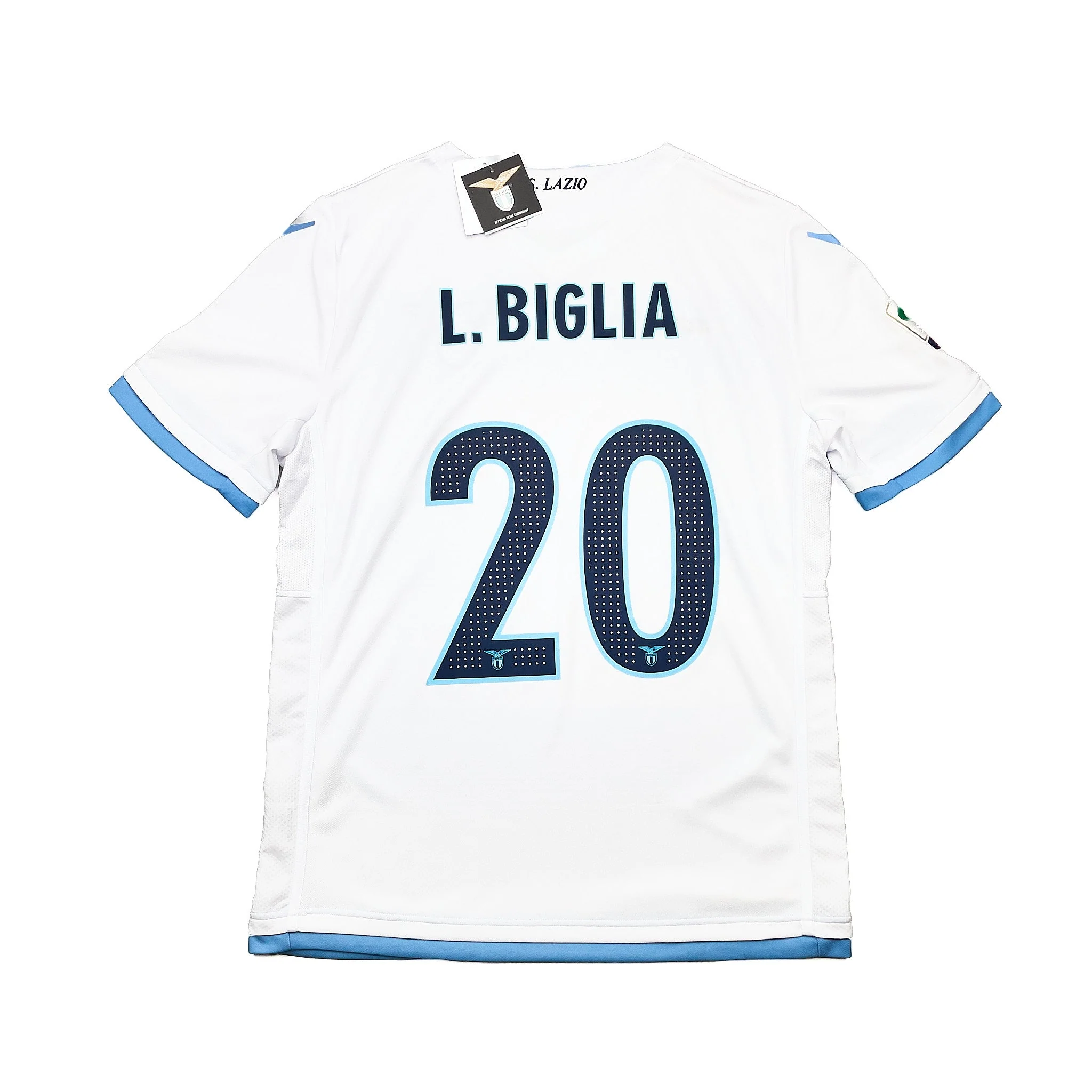 2016/17 Lazio Biglia #20 *BNWT* Third Shirt (XL) Macron - Image 3