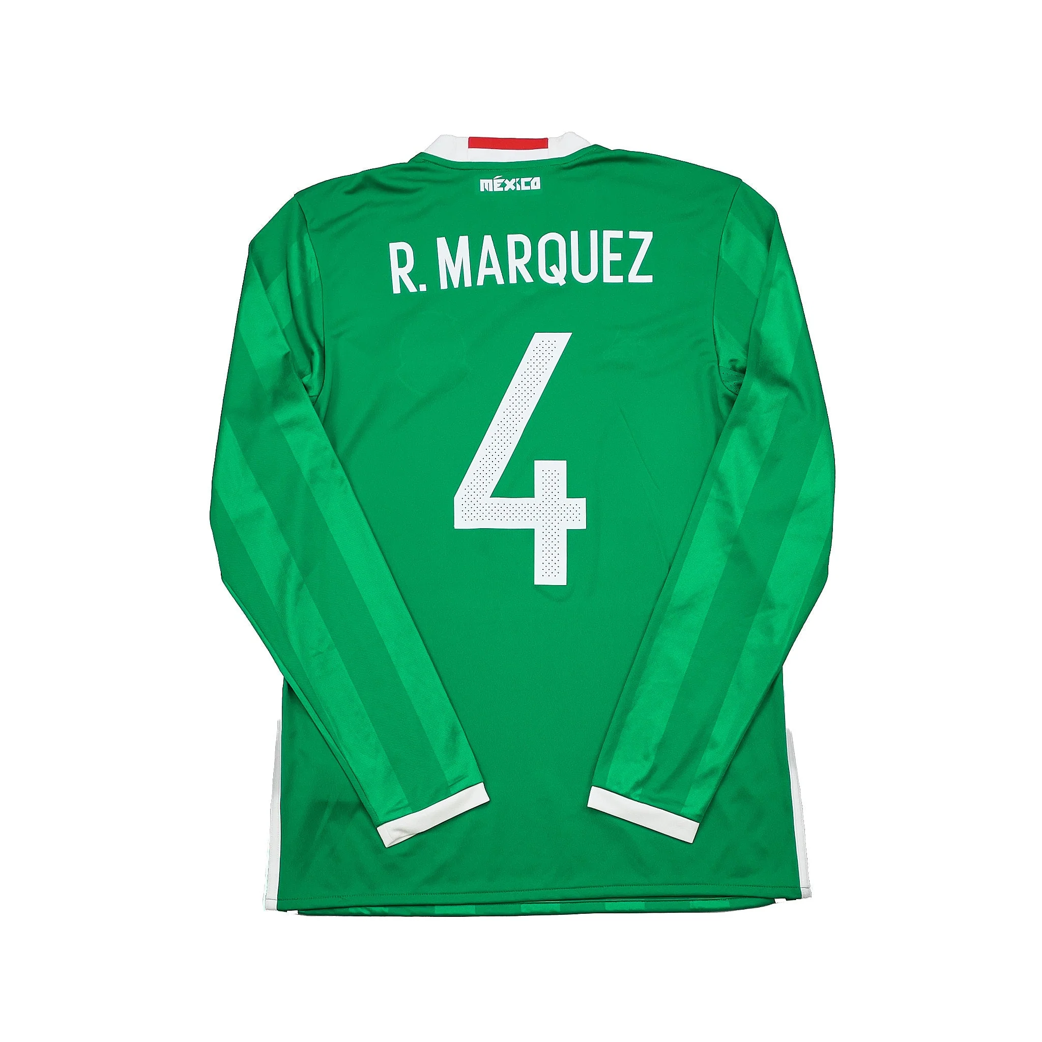 2016/17 Mexico R.Marquez #4 L/S Home Shirt (M) Adidas - Image 3