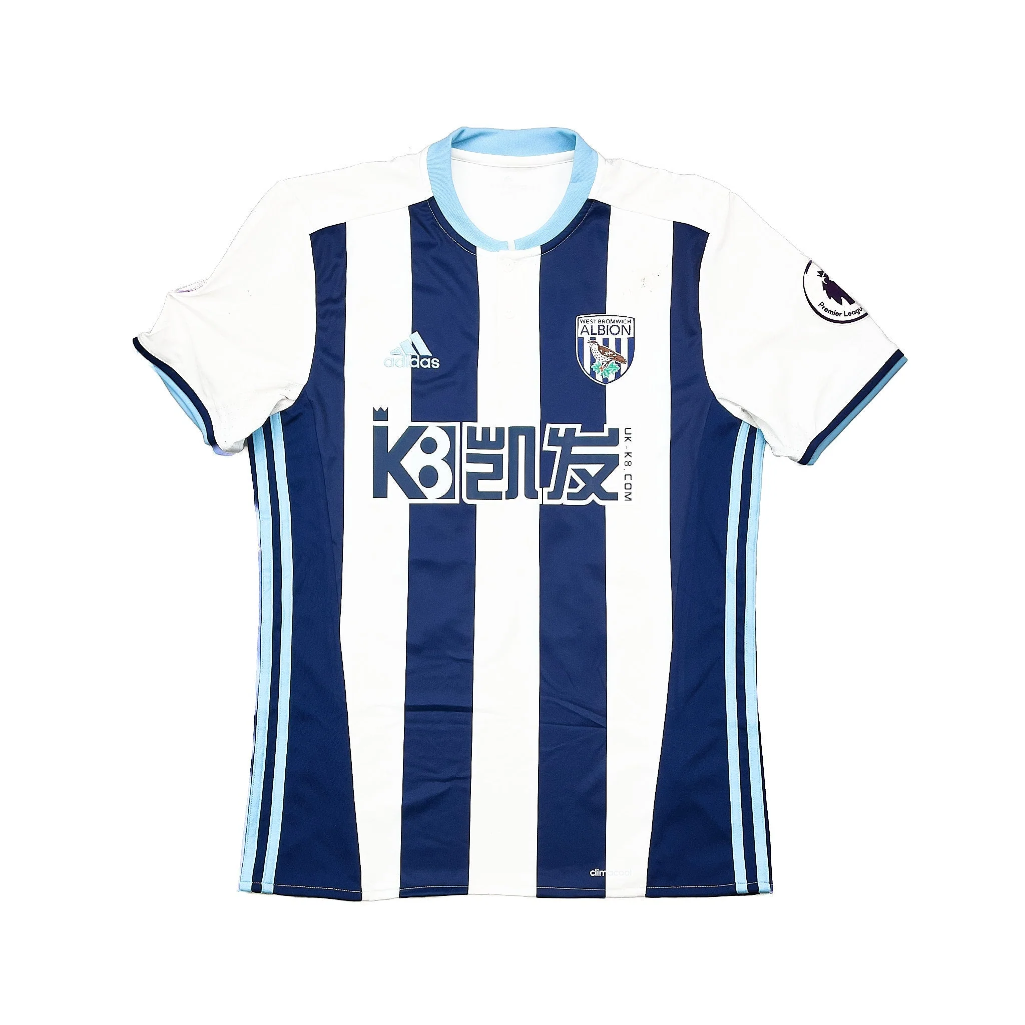 2016/17 West Brom Chadli #22 *Match Worn* Home Shirt (M) Adidas - Image 2