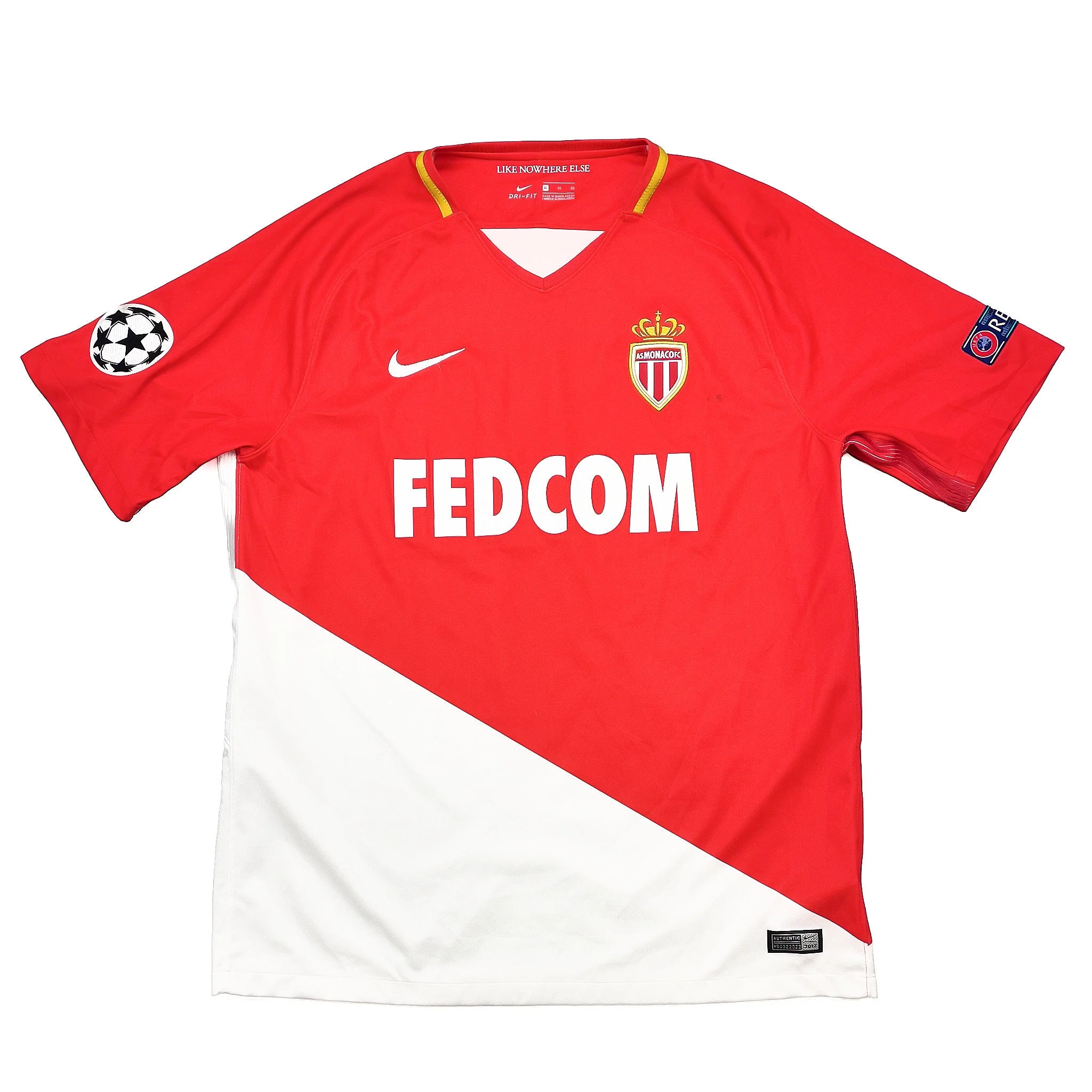 2017/18 Monaco Tielemans #17 C/L Home Shirt (XL) Nike - Image 4