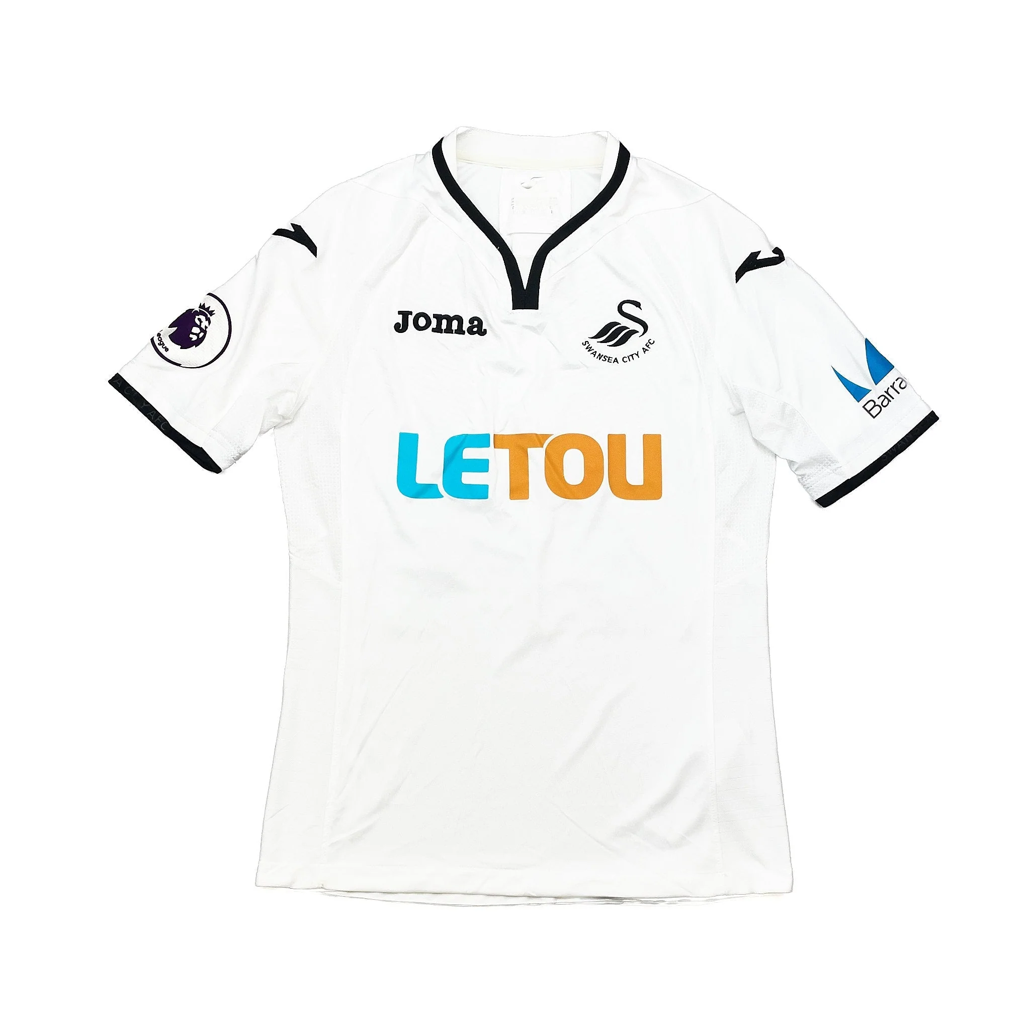 2017/18 Swansea City King #26 *Match Issue* Home Shirt (M) Joma - Image 2