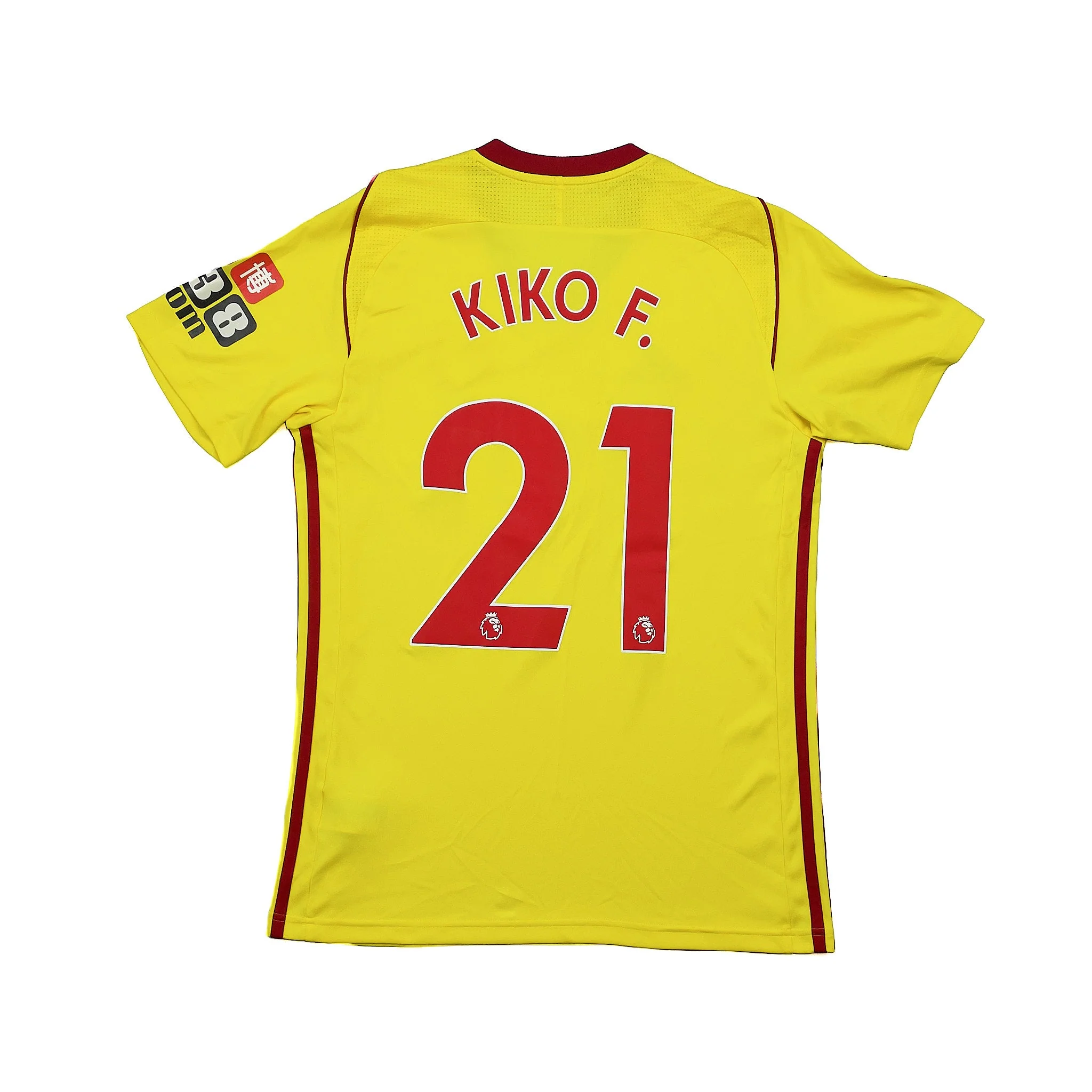 2017/18 Watford Kiko F #21 *Match Issue* Home Shirt (S) Adidas - Image 3