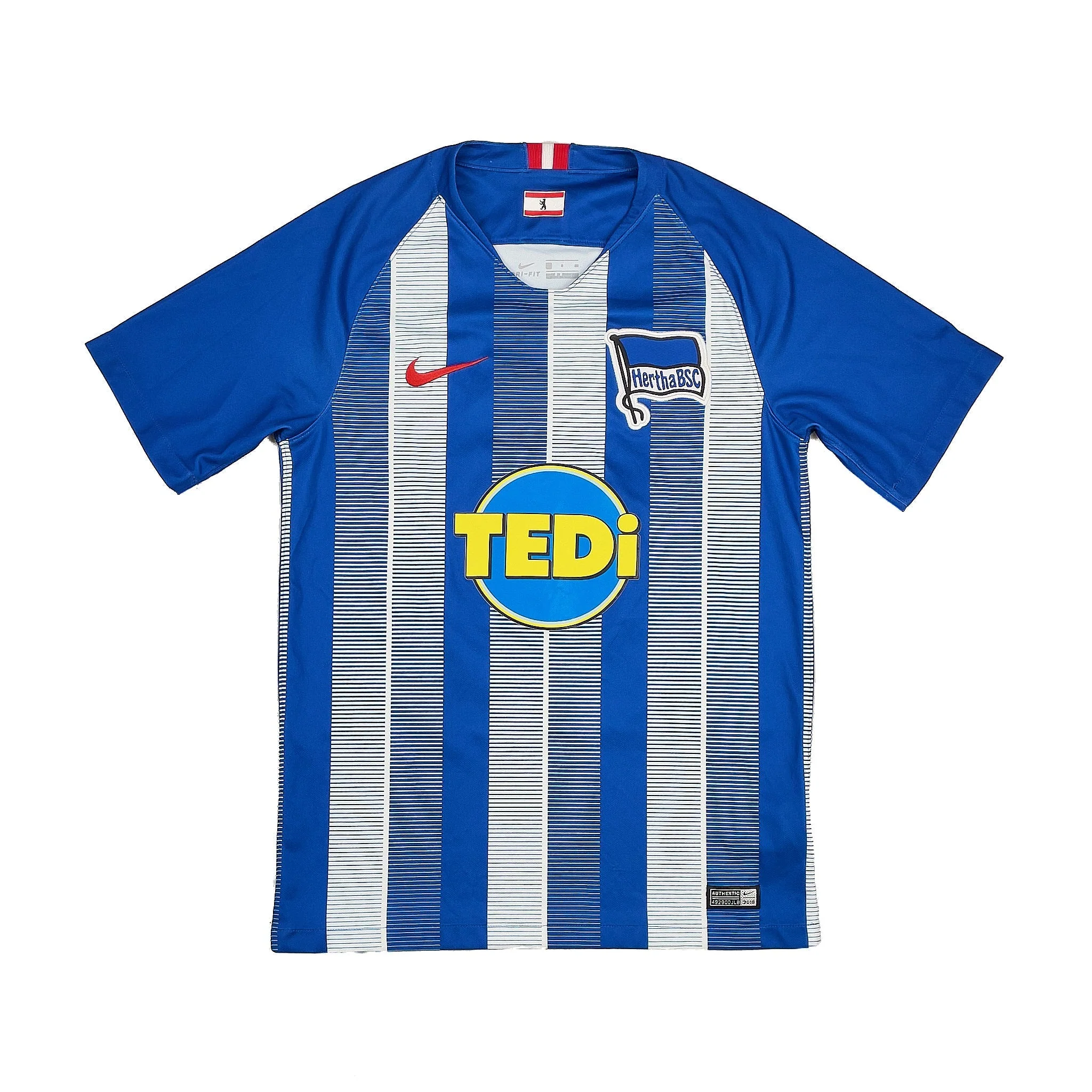 2018/19 Hertha Berlin Dodi Lukebakio #28 Home Shirt (S) Nike - Image 2