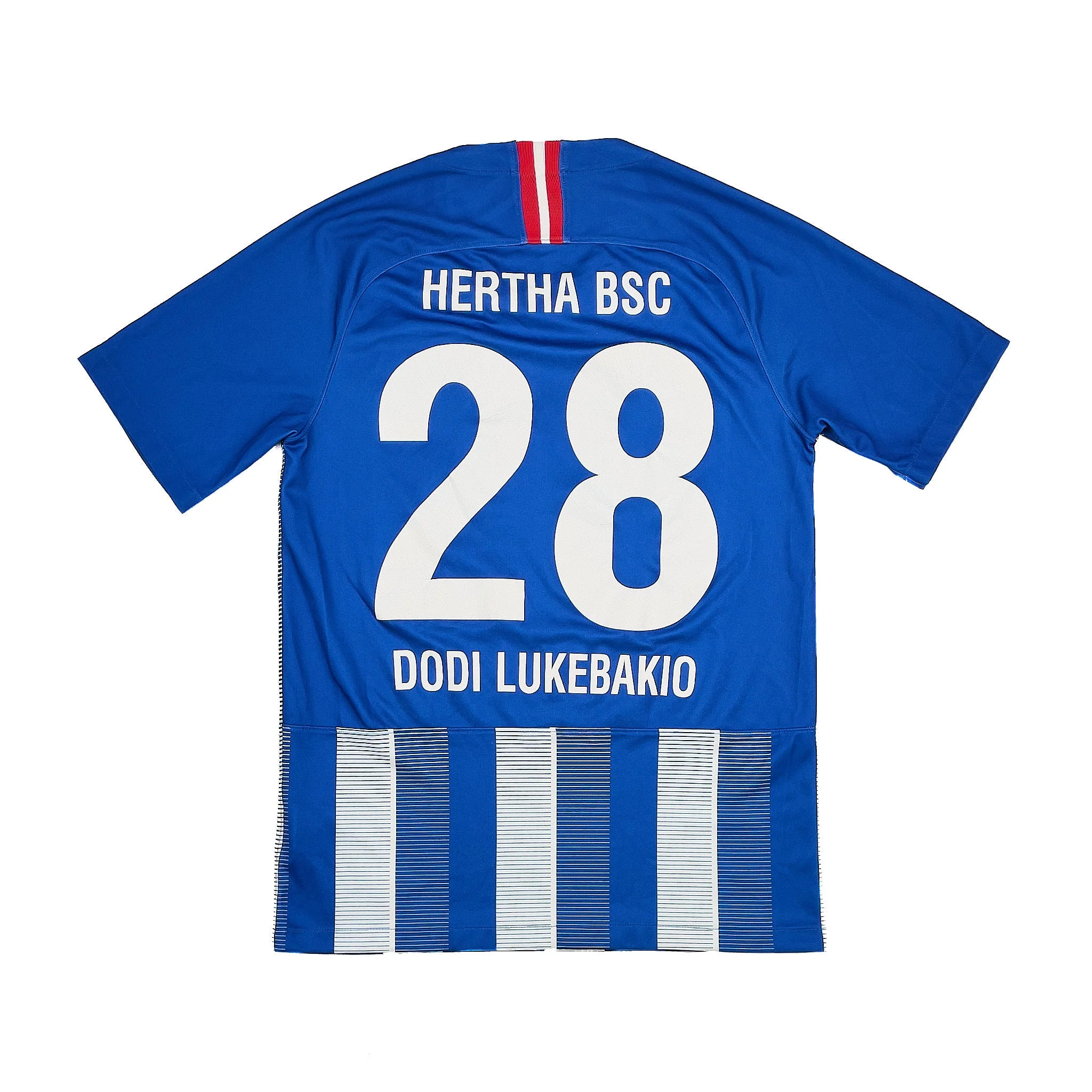 2018/19 Hertha Berlin Dodi Lukebakio #28 Home Shirt (S) Nike - Image 3