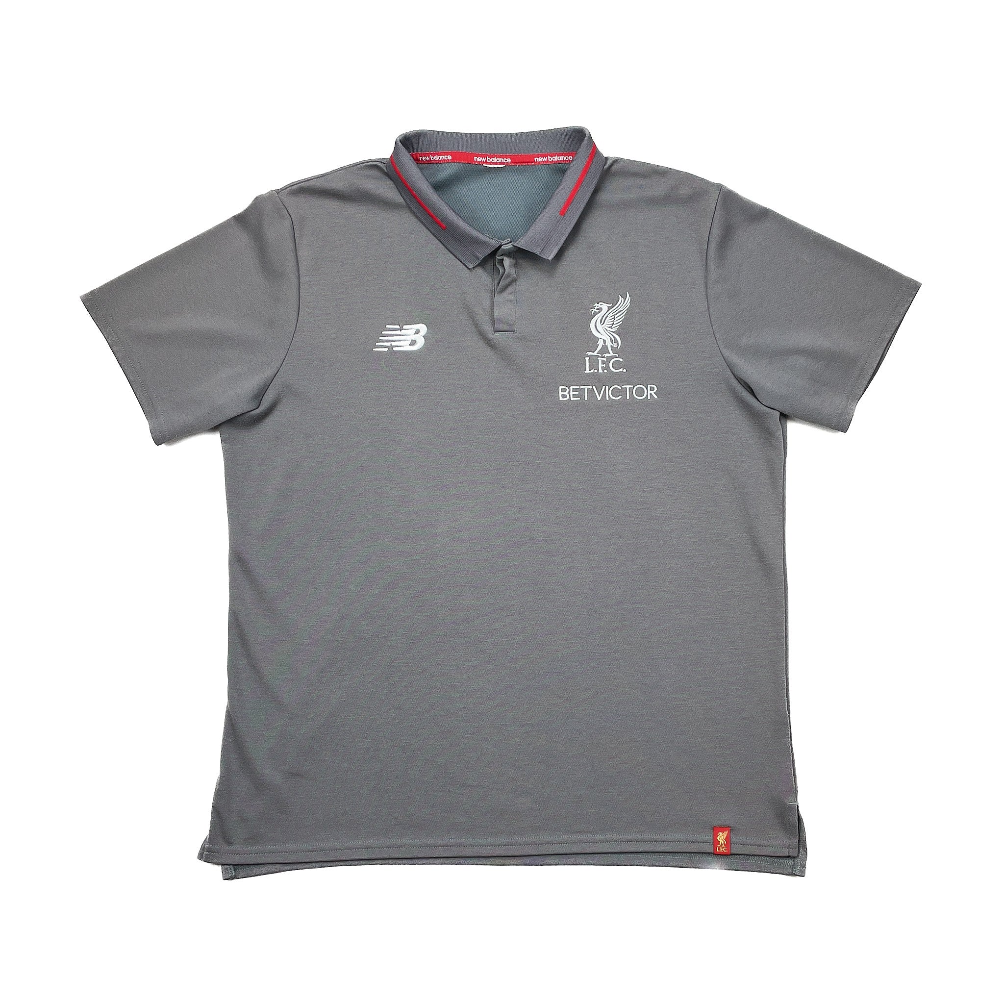 2018/19 Liverpool Polo Shirt (S) New Balance - Image 3