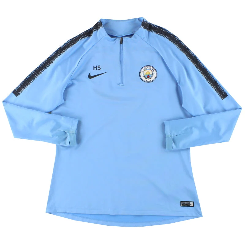 2018-19 Manchester City Nike Player Issue 1/4 Zip Training Top 'HS' M