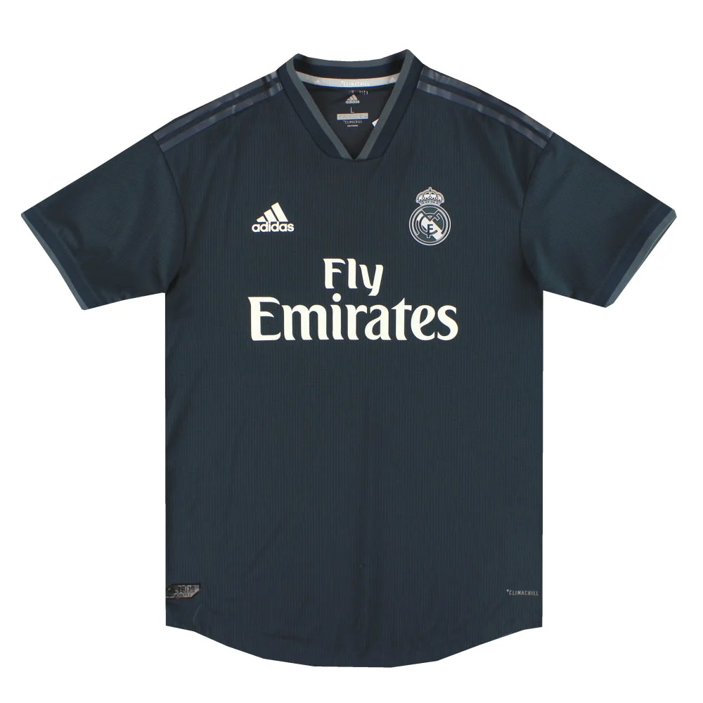 2018-19 Real Madrid Authentic adidas Away Shirt L