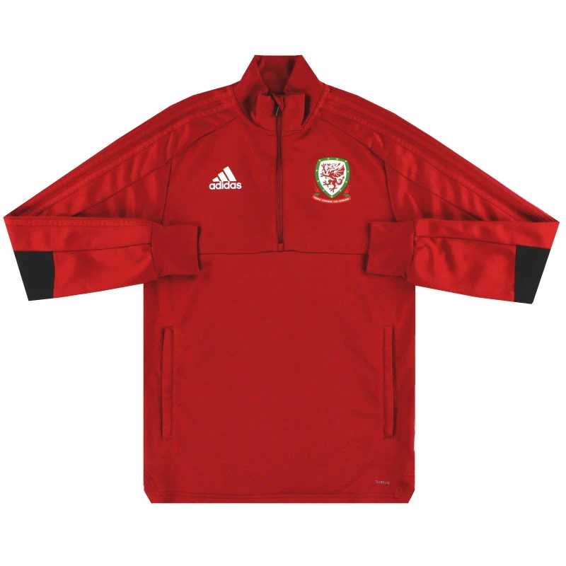 2018-19 Wales adidas 1/4 Zip Training Top S