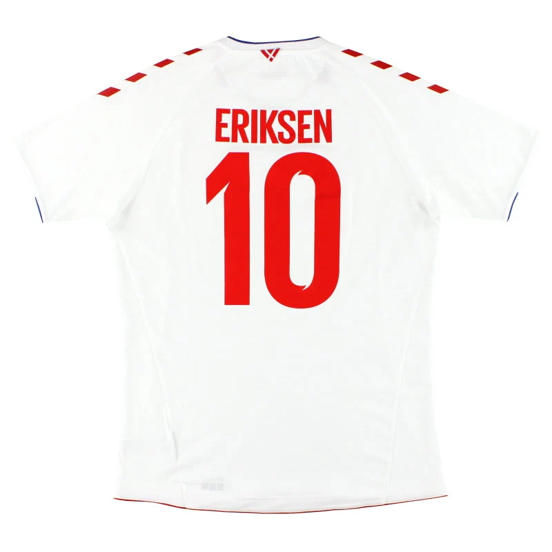 2018 Denmark Hummel Away Shirt Eriksen #10 *Mint* XL