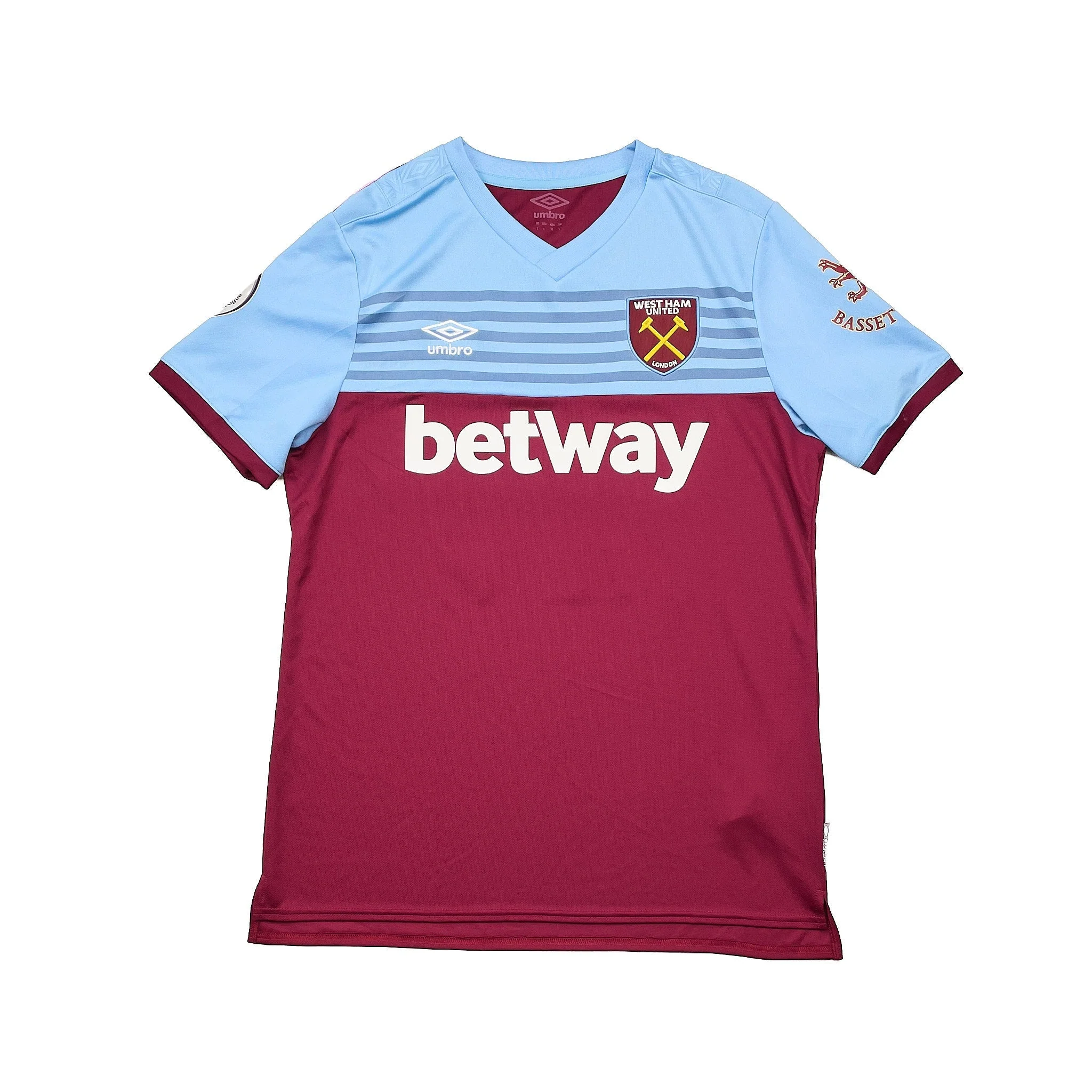 2019/20 West Ham Ogbonna #21 *Match Issue* Home Shirt (L) Umbro - Image 2