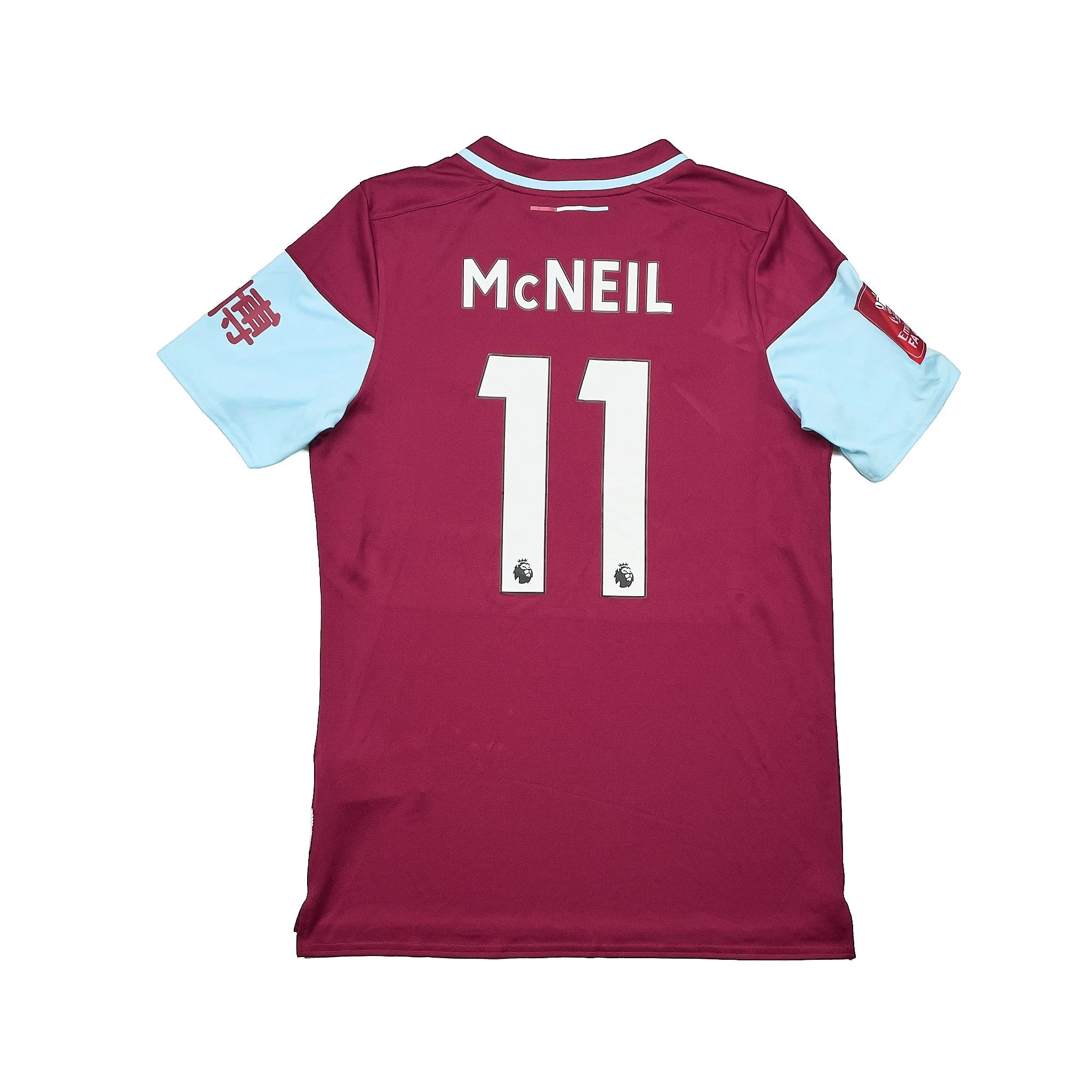 2020/21 Burnley Mcneil #11 *Match Issue* FA Cup Home Shirt (M) Umbro - Image 3