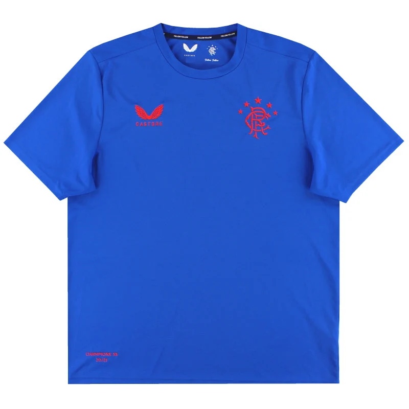 2020-21 Rangers Castore 'Champions 55' Training Shirt *As New* XXXL
