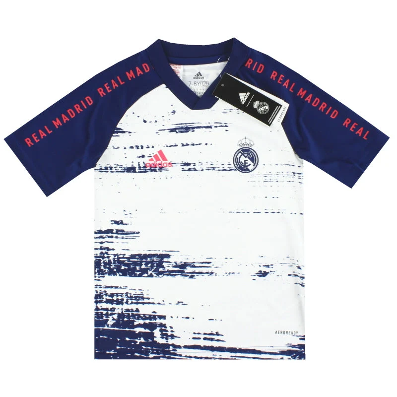 2020-21 Real Madrid adidas Pre Match Training Shirt *BNIB* XS.Boys