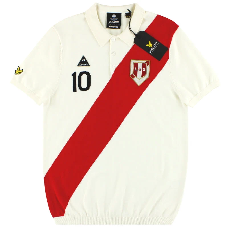 2020 Lyle and Scott x Lovers FC Peru Asymetric Stripe Polo *BNIB* S