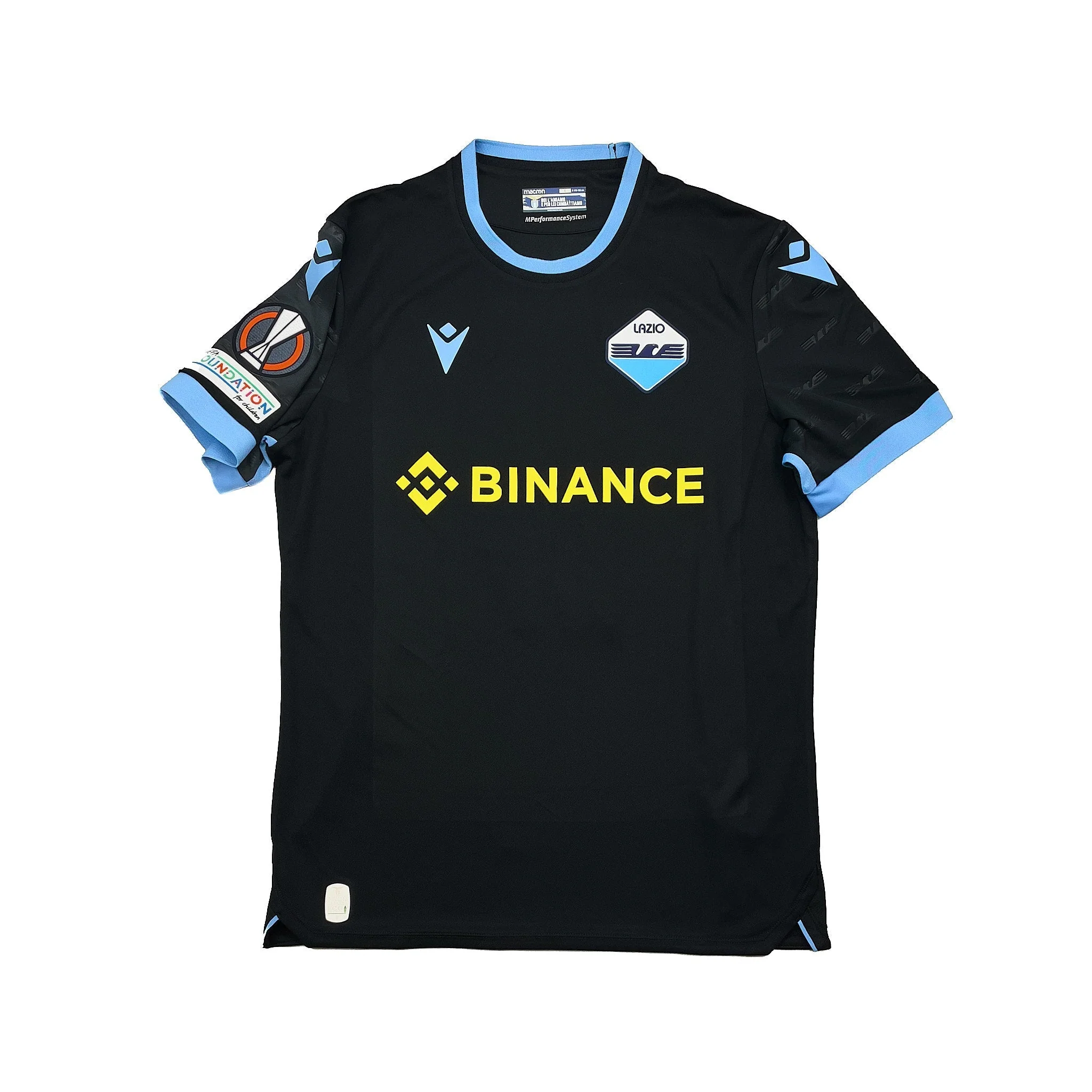 2021/22 Lazio Immobile #17 E/L *Match Issue* Third Shirt (L) Macron - Image 2