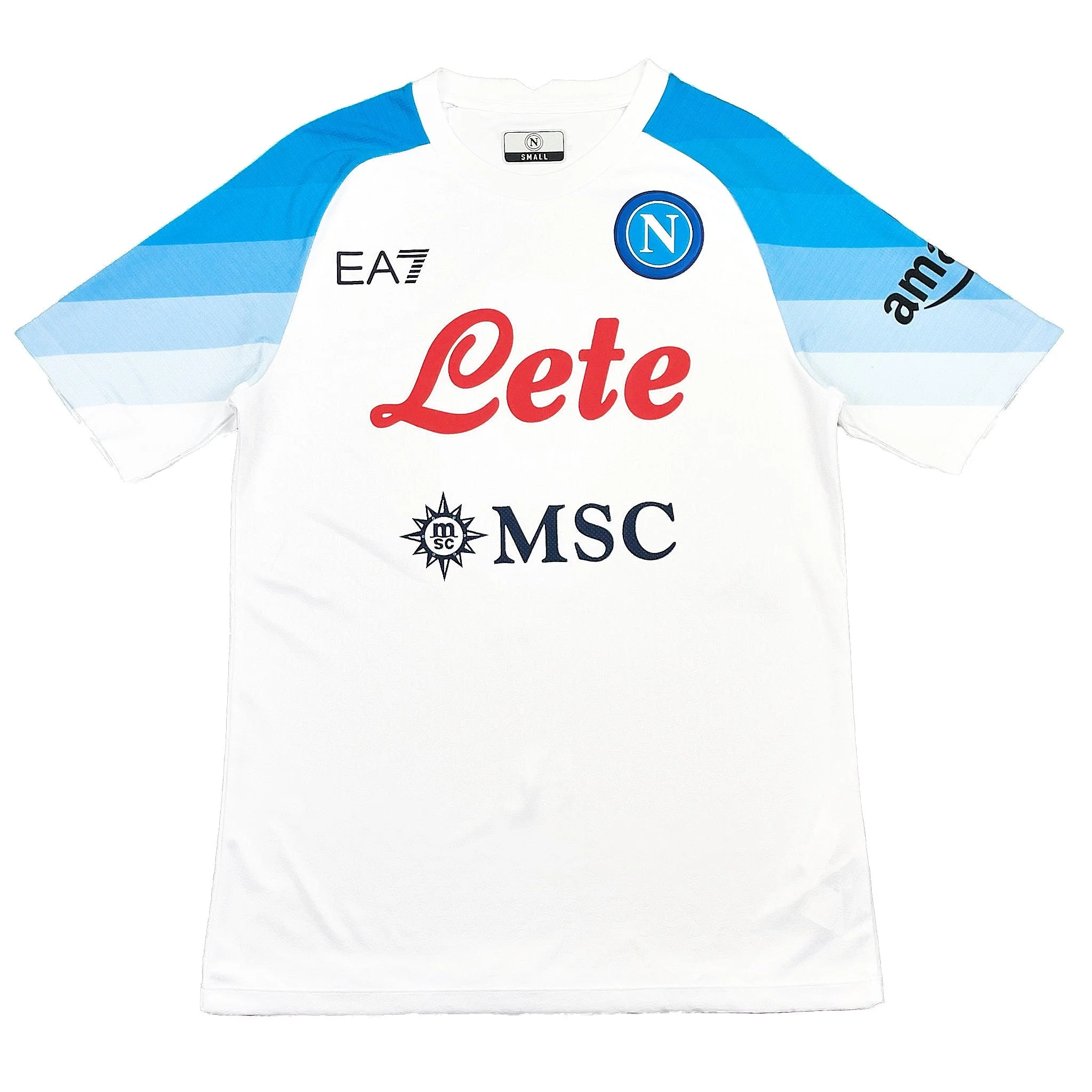 2022/23 Napoli Osimhen #9 Away Shirt (S) EA7 - Image 4