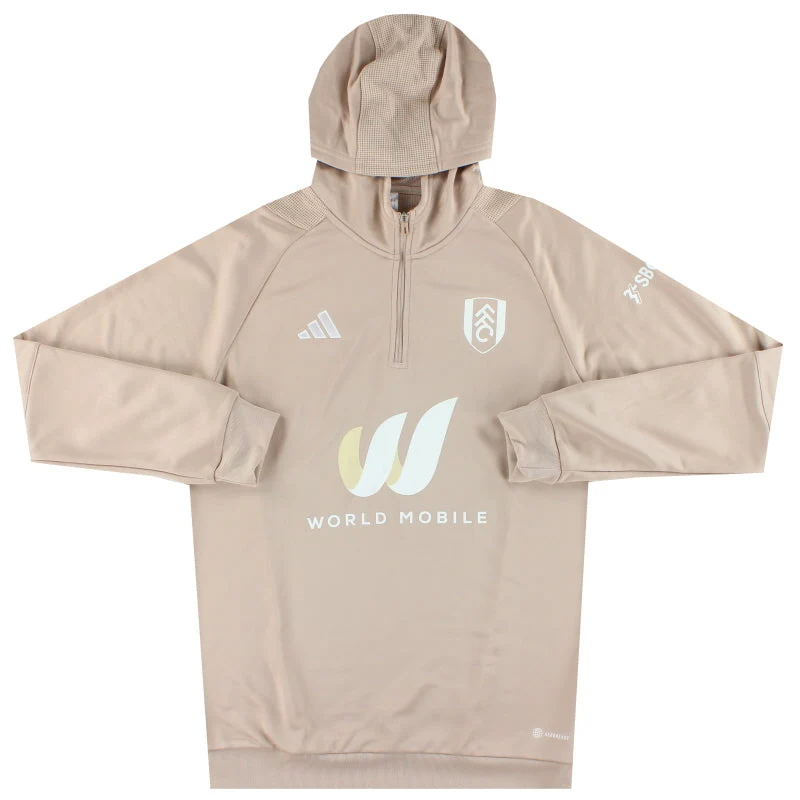2023-24 Fulham adidas Tiro23 1/4 Zip Hooded Jacket *As New* M