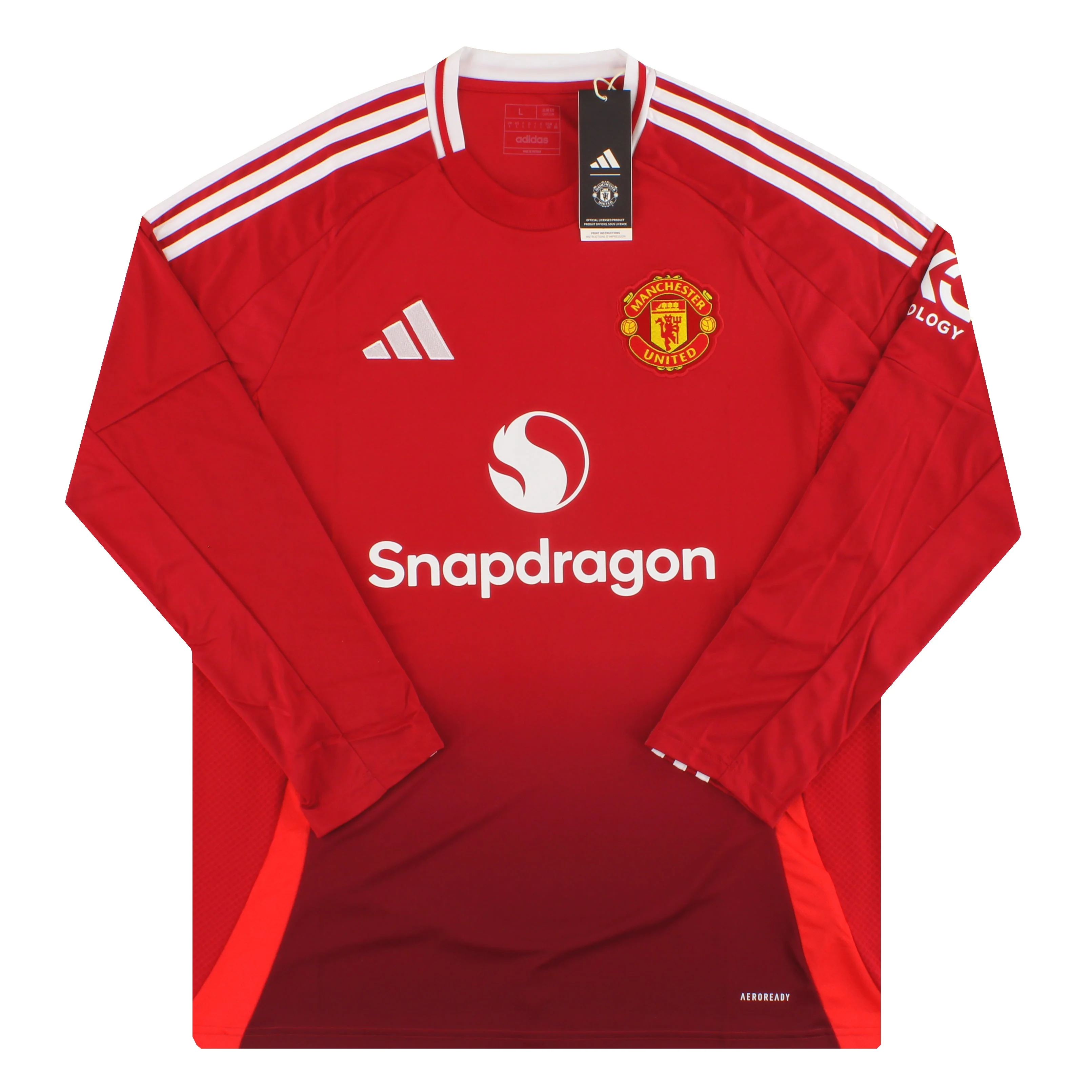 2024-25 Manchester United adidas Home Shirt L/S *BNIB*