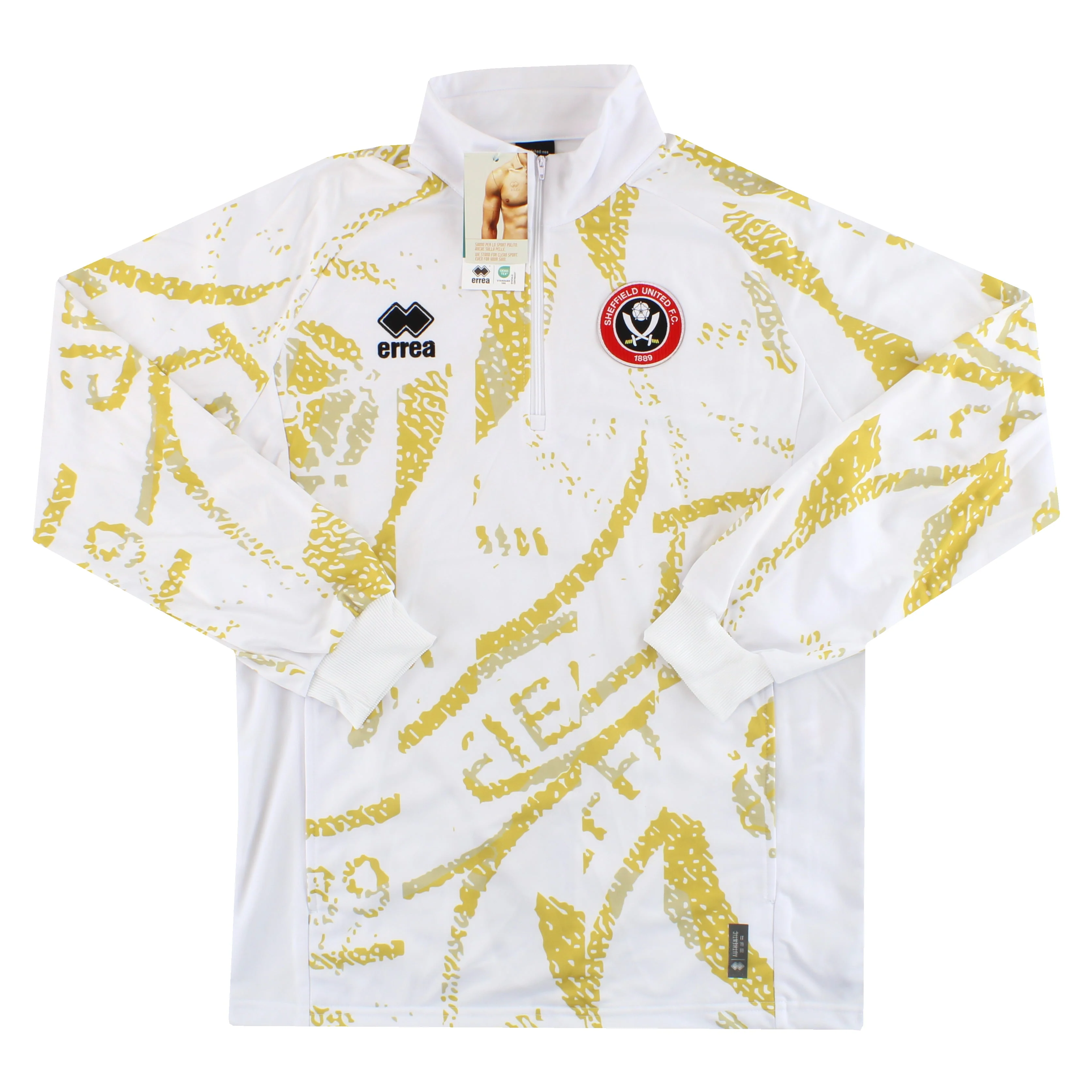 2024-25 Sheffield United Errea Pre-Match Away 1/4 Zip Top *BNIB* M