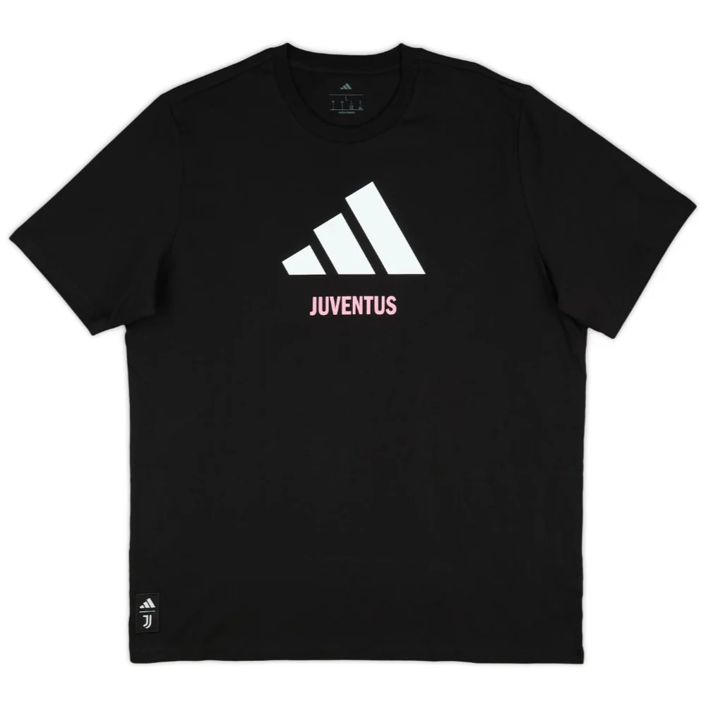 2025-2026 Juventus Seasonal Graphic Tee (Black) - Image 3