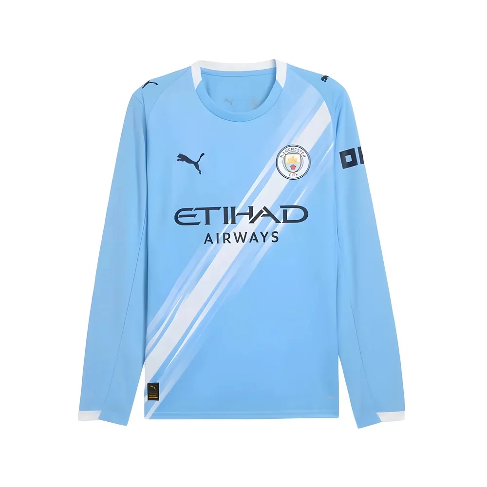 2025-2026 Man City Long Sleeve Home Shirt
