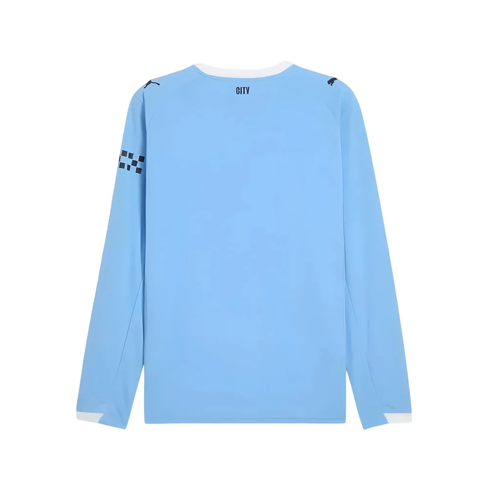 2025-2026 Man City Long Sleeve Home Shirt - Image 2