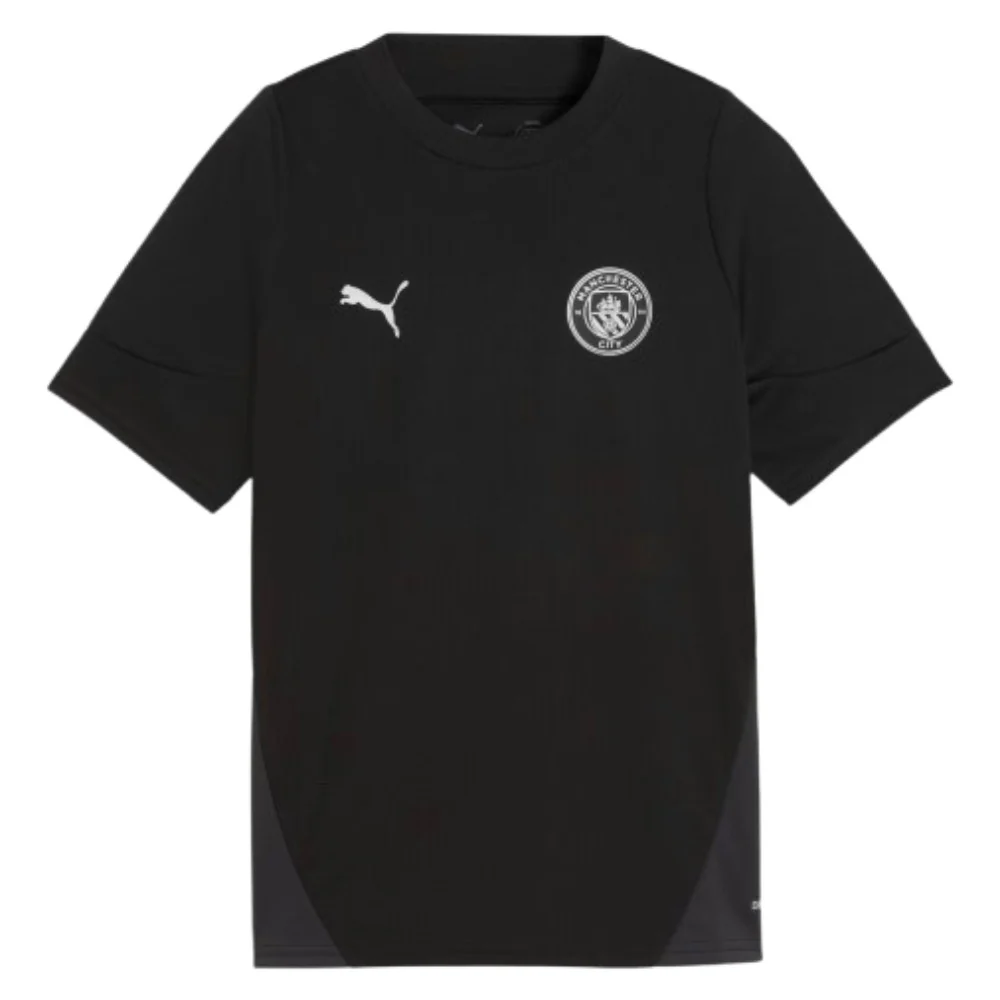 2025-2026 Man City Training Jersey (Black) - Kids - Image 3