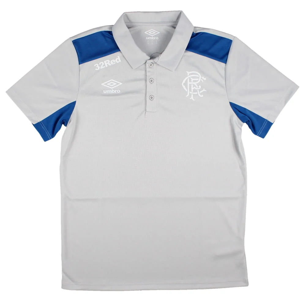 2025-2026 Rangers Presentation Polo Shirt (Micro Chip Grey) - Image 9
