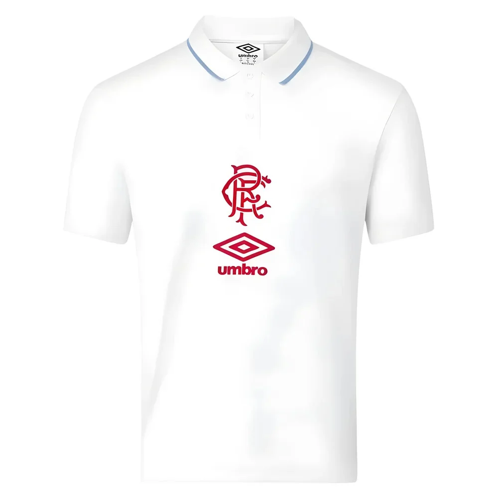2025-2026 Rangers Travel Short Sleeve Polo Shirt (White) - Image 3