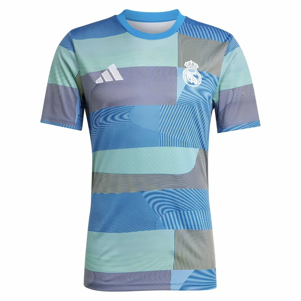 2025-2026 Real Madrid Pre-Match Shirt (Blue) - Image 4