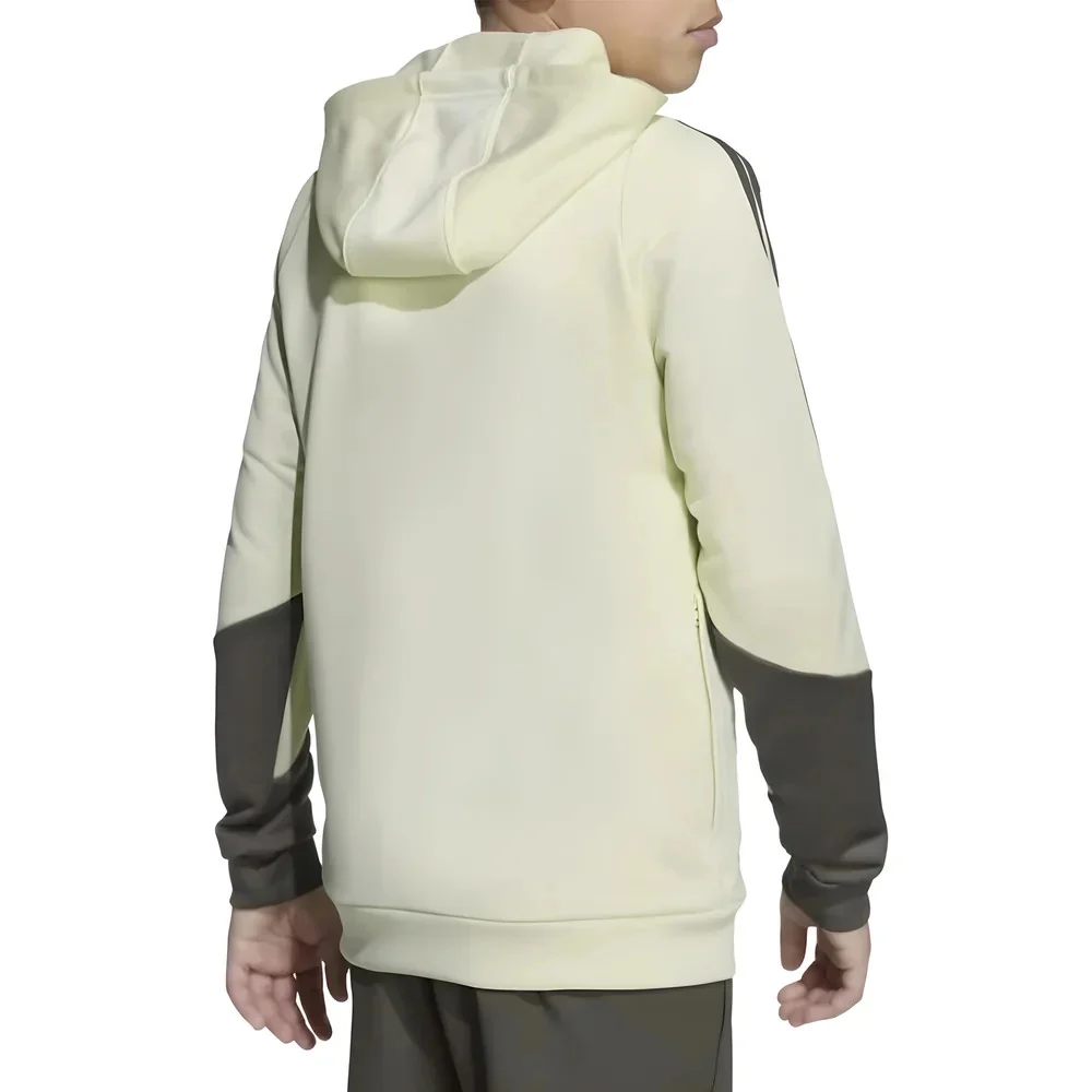 2025-2026 Real Madrid Training Hoody (Almost Lime) - Kids - Image 2