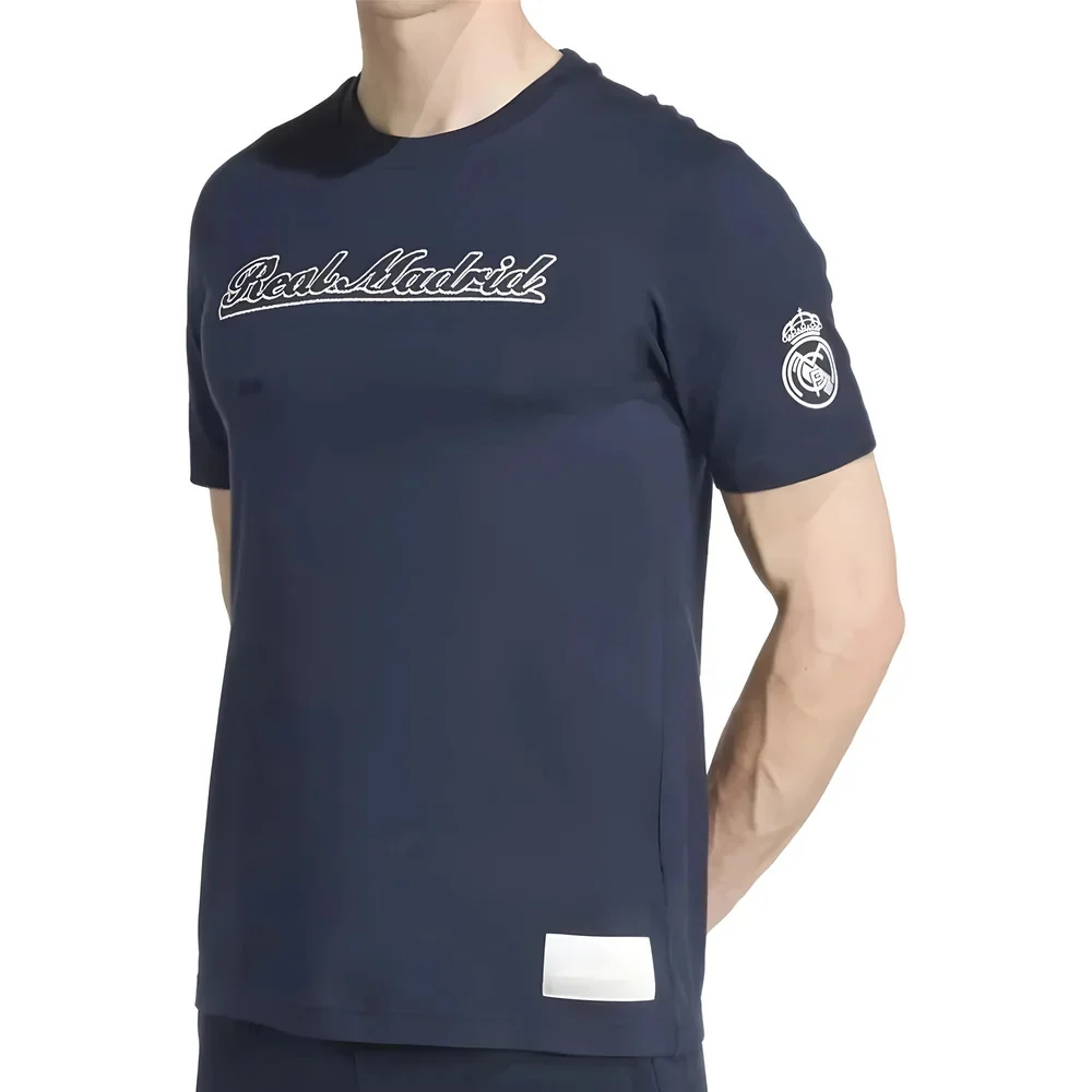 2025-2026 Real Madrid US Tee (Navy) - Image 4