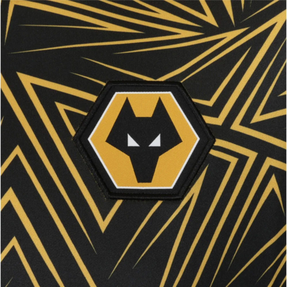 2025-2026 Wolves Home Pre-Match 1/4 Zip Top (Black) - Image 2
