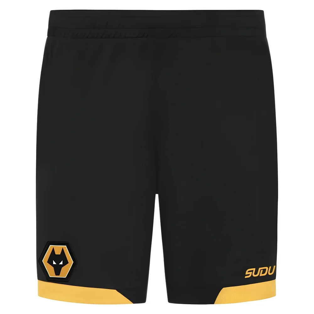 2025-2026 Wolves Home Shorts (Black) - Image 4