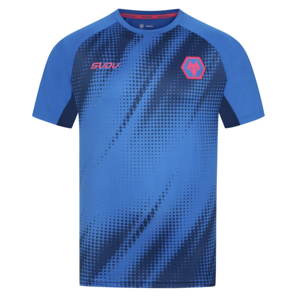 2025-2026 Wolves Players Training T-shirt (Lapis Blue) - Image 10