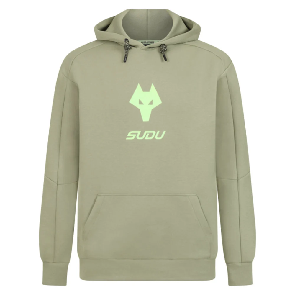 2025-2026 Wolves Players Travel Hoodie (Khaki) - Image 13
