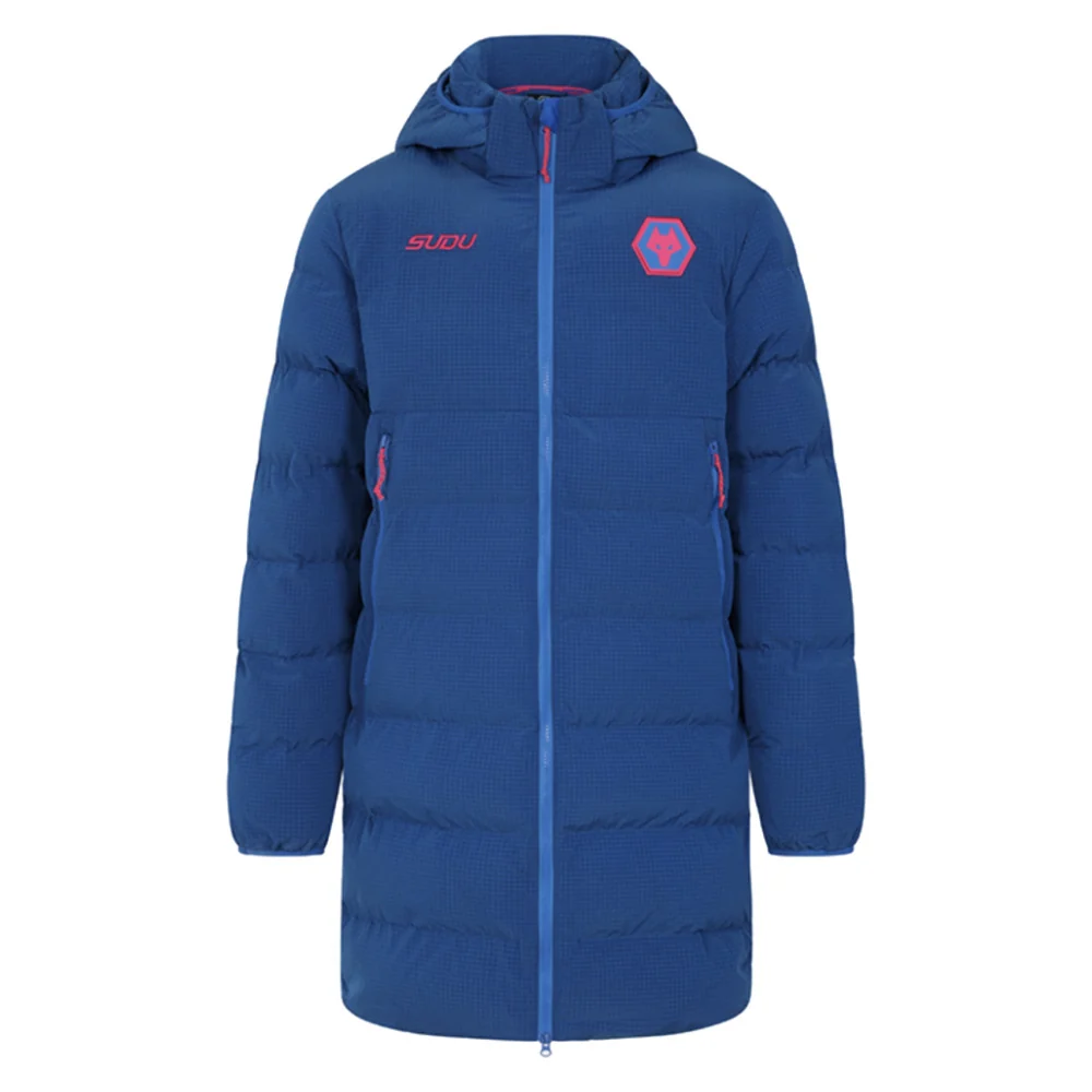 2025-2026 Wolves Training Long Bench Jacket (Lapis Blue) - Image 5