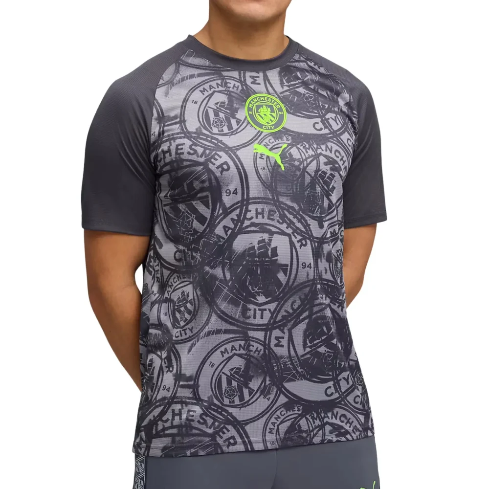 2026 Man City Warm Up Jersey (Gray) - Image 5