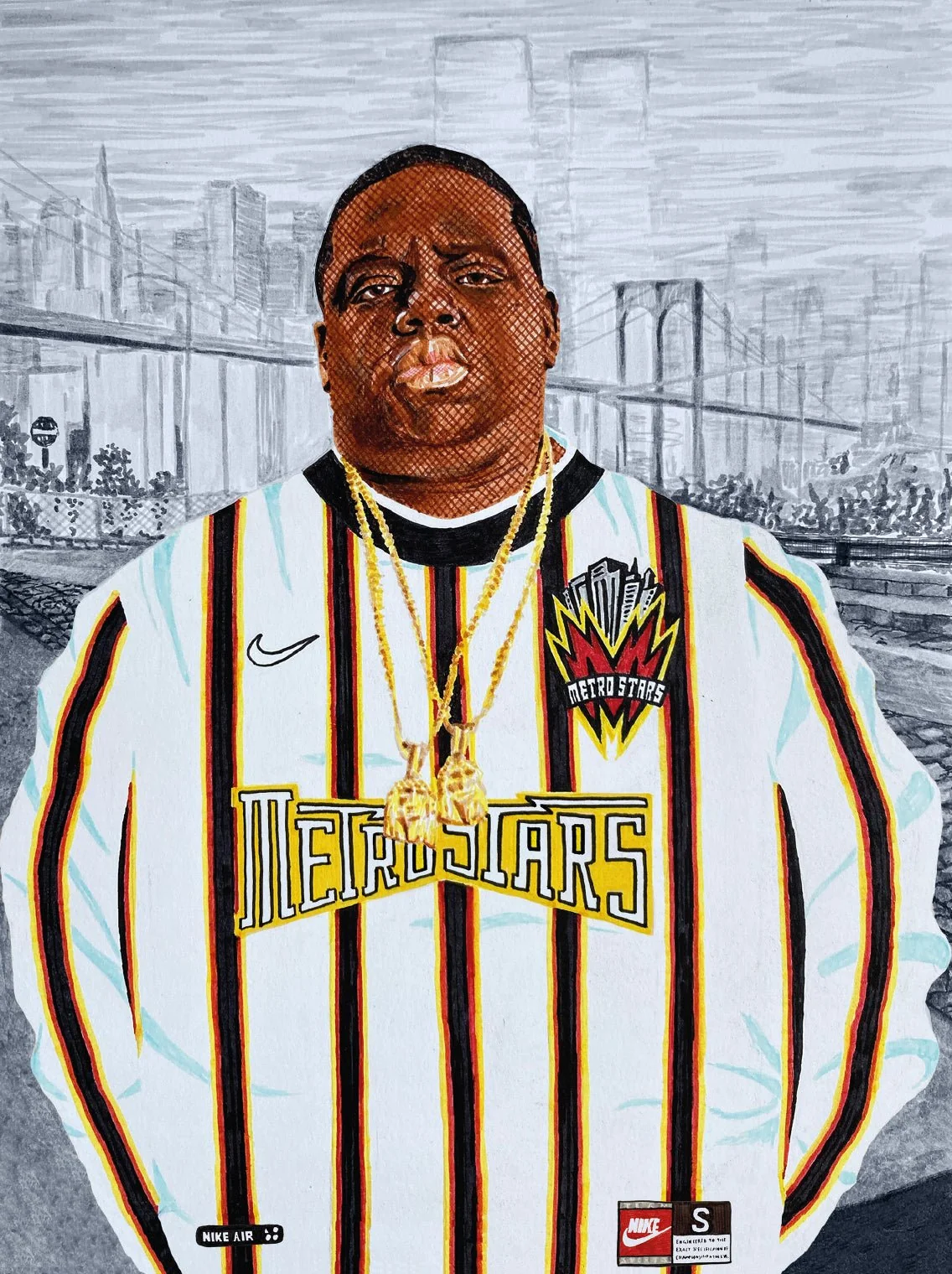 Biggie Metro Stars A3 Print - Image 2