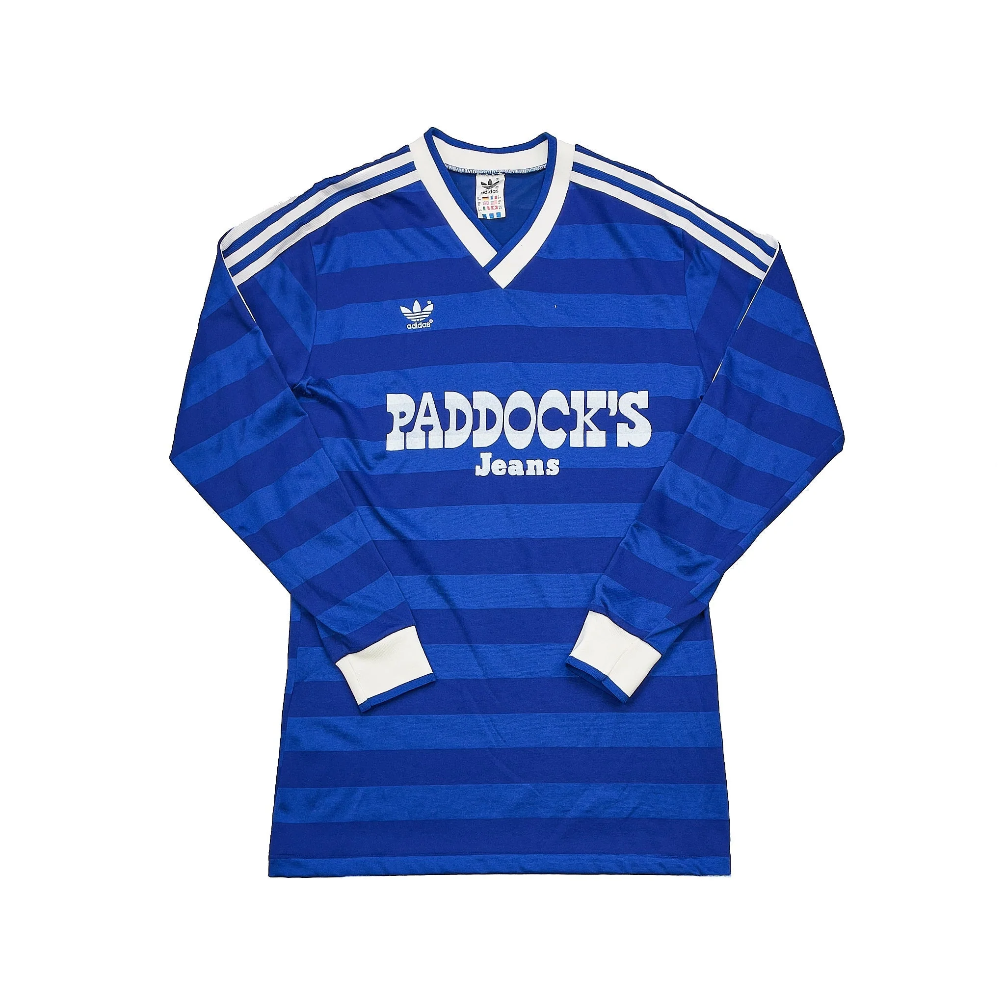 1985/86 Schalke L/S Home Shirt (M) Adidas