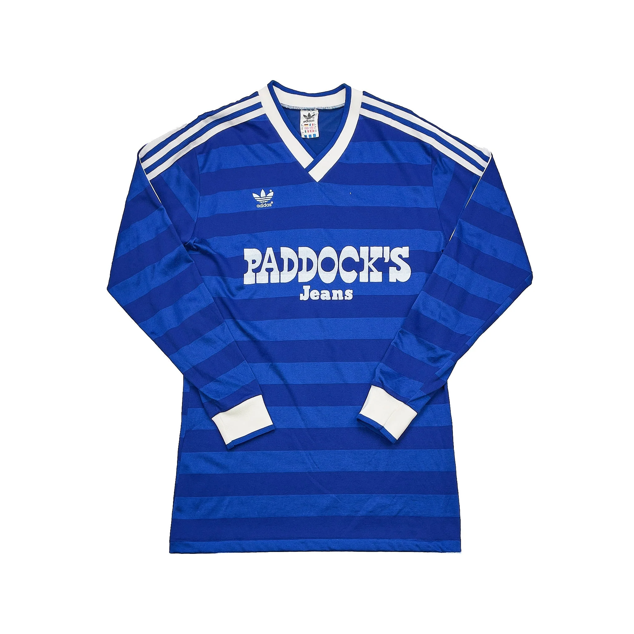 1985/86 Schalke L/S Home Shirt (M) Adidas - Image 3