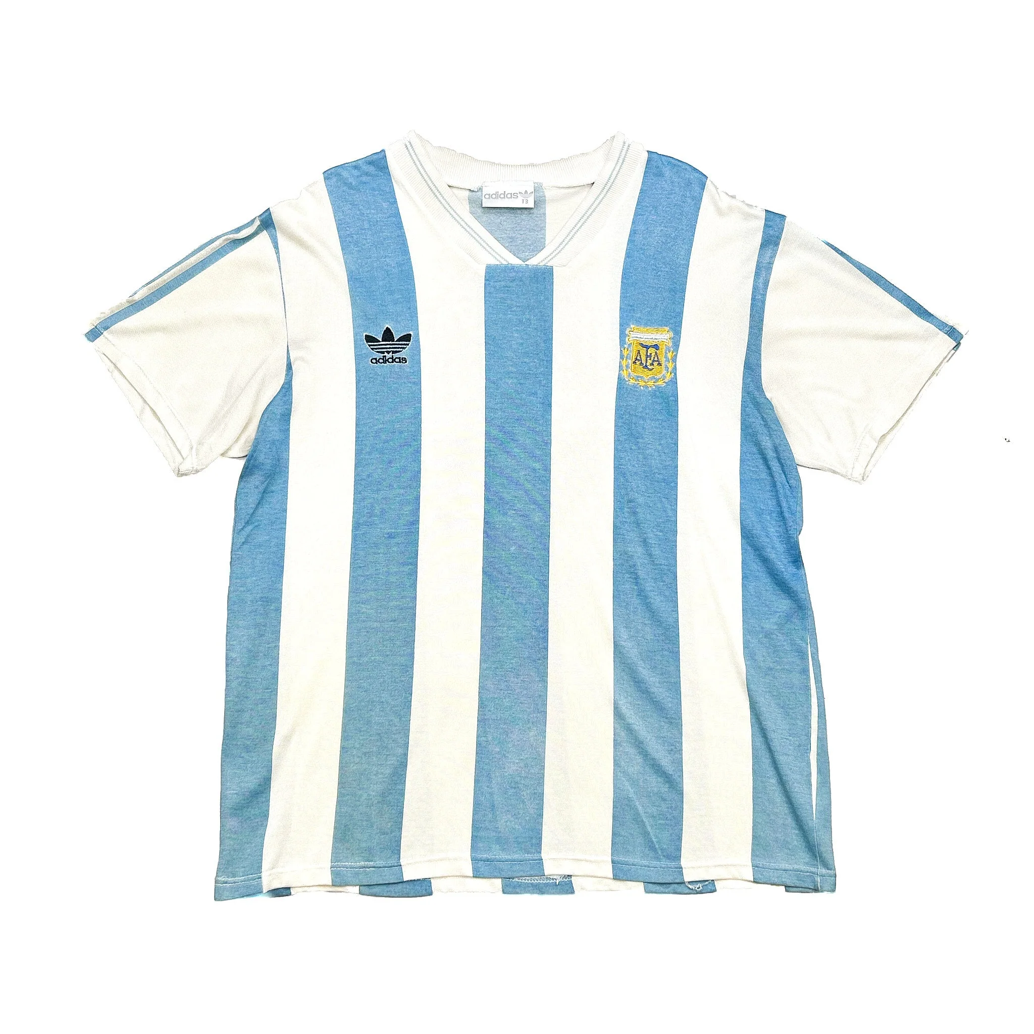 1992/93 Argentina #9 Home Shirt (M) Adidas - Image 3