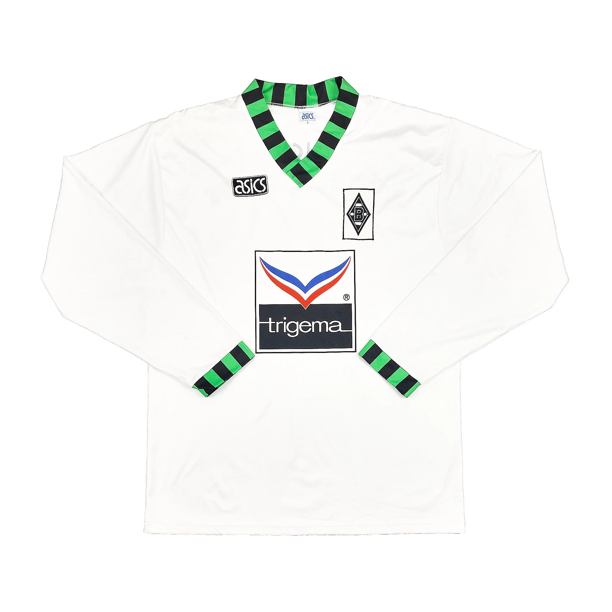 1992/94 Monchengladbach L/S Home Shirt (L) Asics - Image 3